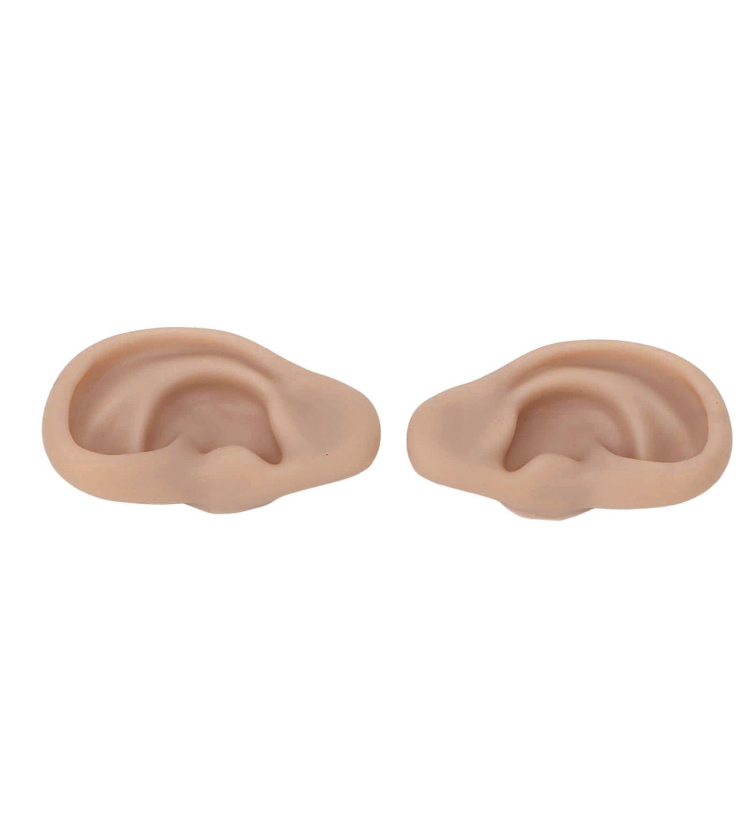 Uxsiya Realistic Silicone Ear Model for Piercing Teaching (Deep Skin Color) - Reusable & Widely Used - Buy Online on GoSupps.com