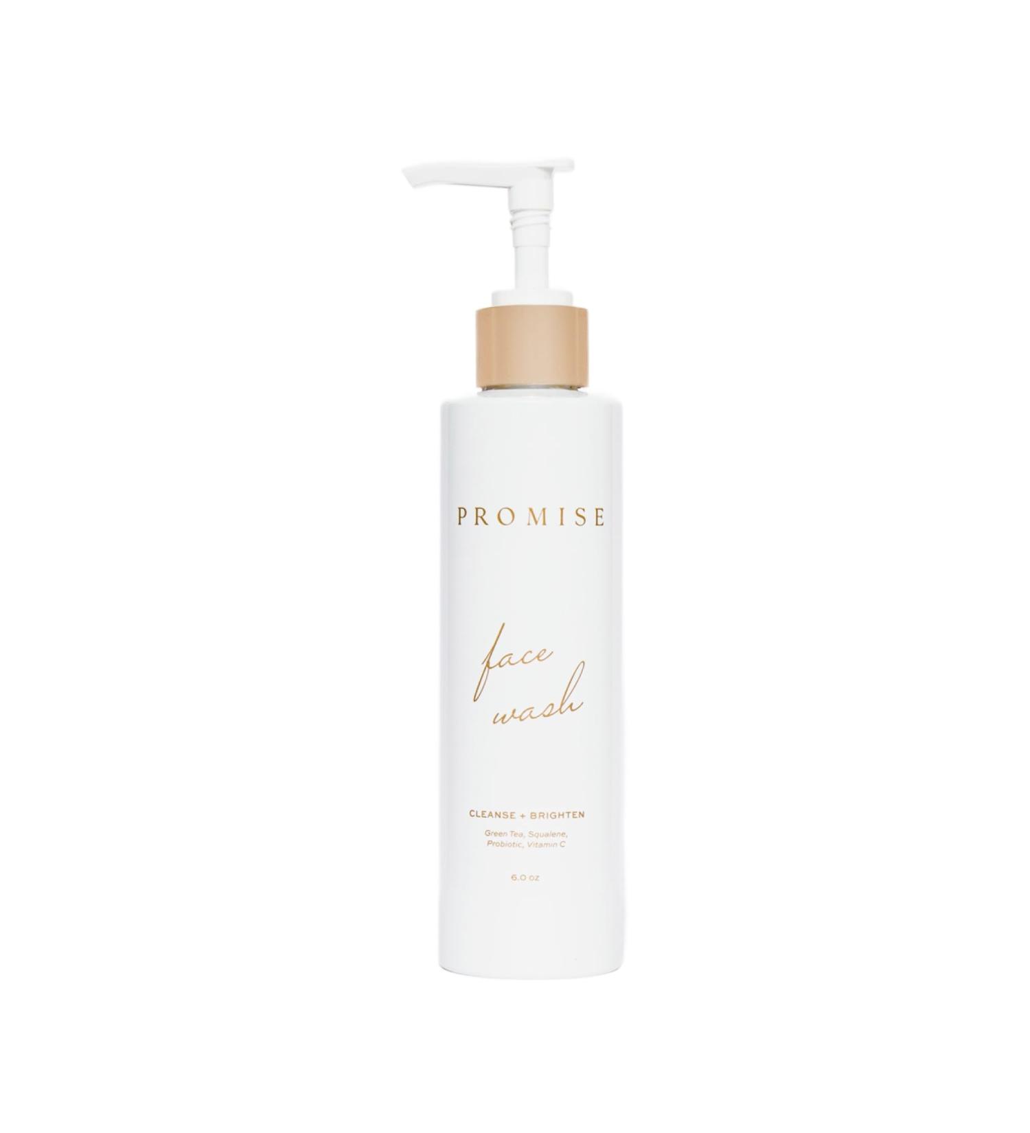 Promise Hydrating Face Wash Pregnancy Skin Care Gentle Vitamin C and Probiotics Green Tea Non-Toxic Vegan 4oz Pump - Buy Online on GoSupps.com