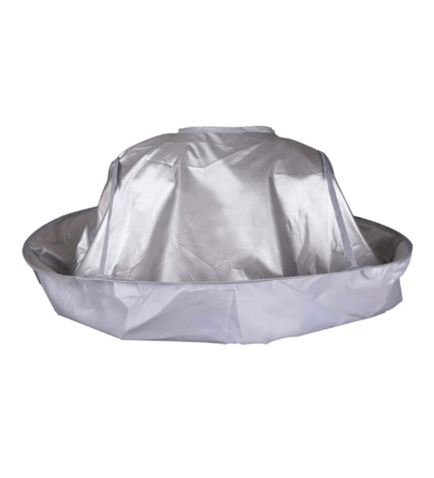 Hair Cape Wrap for Salon & Barber - Silver Hairdressing Umbrella Cloak for Adults - Buy Online on GoSupps.com