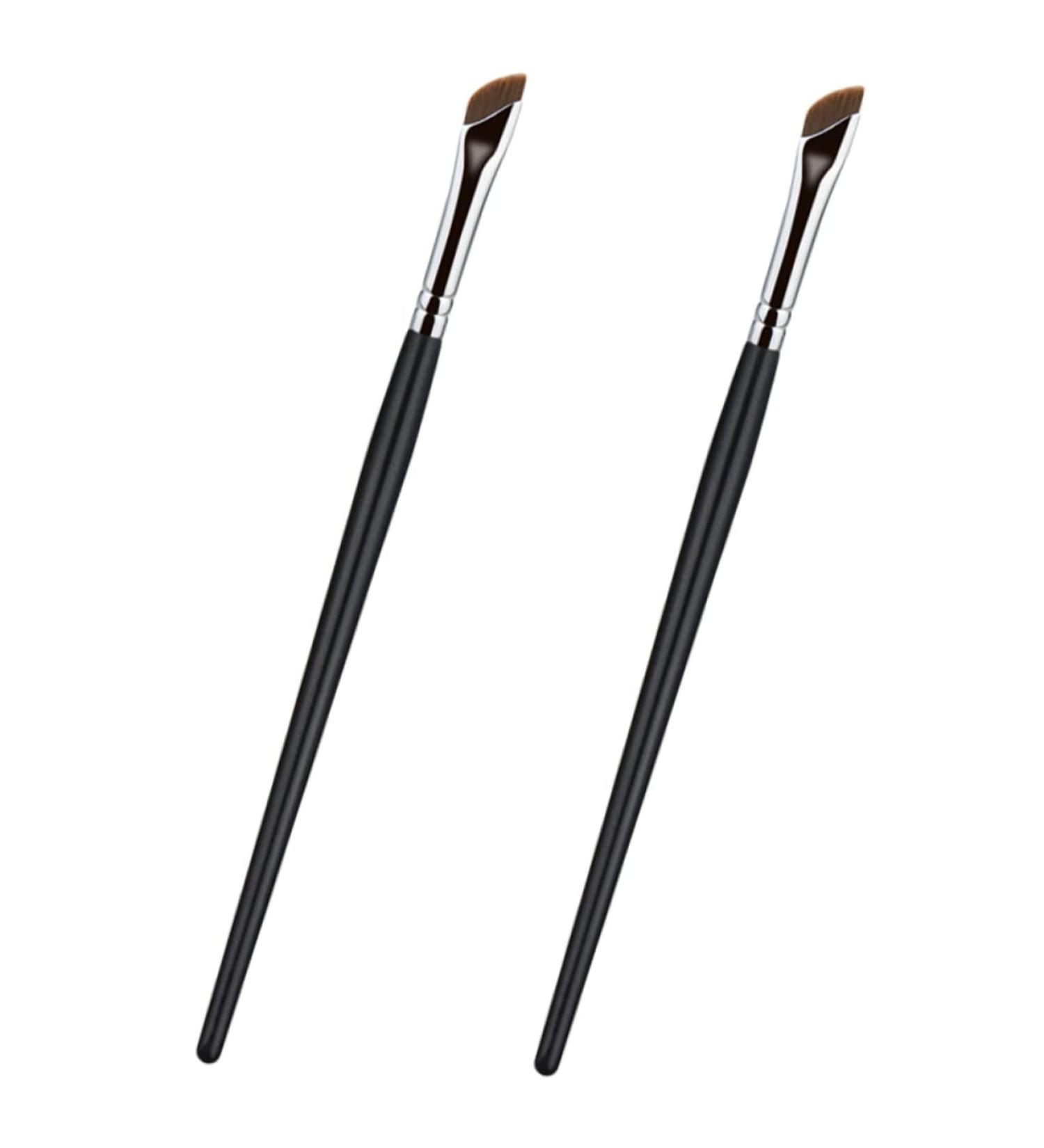 KALLORY 2pcs Eyebrow Brush Eye Makeup Eyeliner Brush Slanted Thin Eyeliner Brush Qingxian Miss Eyes 16X1CM As Shown - Buy Online on GoSupps.com