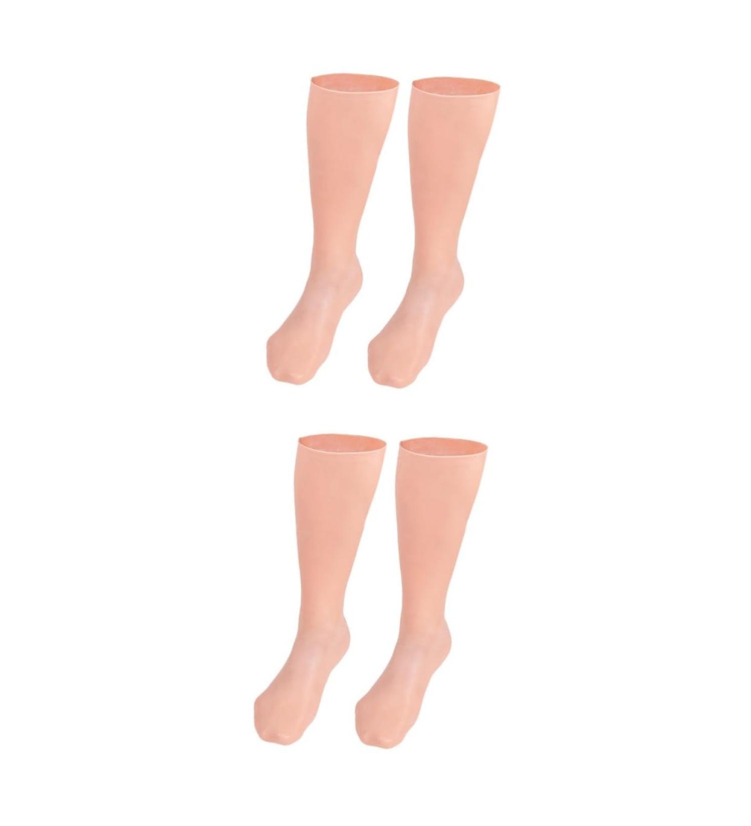 POPETPOP 2 Pairs Exfoliating Moisturizing Socks Moisturizing Booties Knee High Heels Gel Socks for Cracked Feet Spa Gloves and Socks Foot Moisturizing Socks Girls Socks Women's Socks Sebs - Buy Online on GoSupps.com