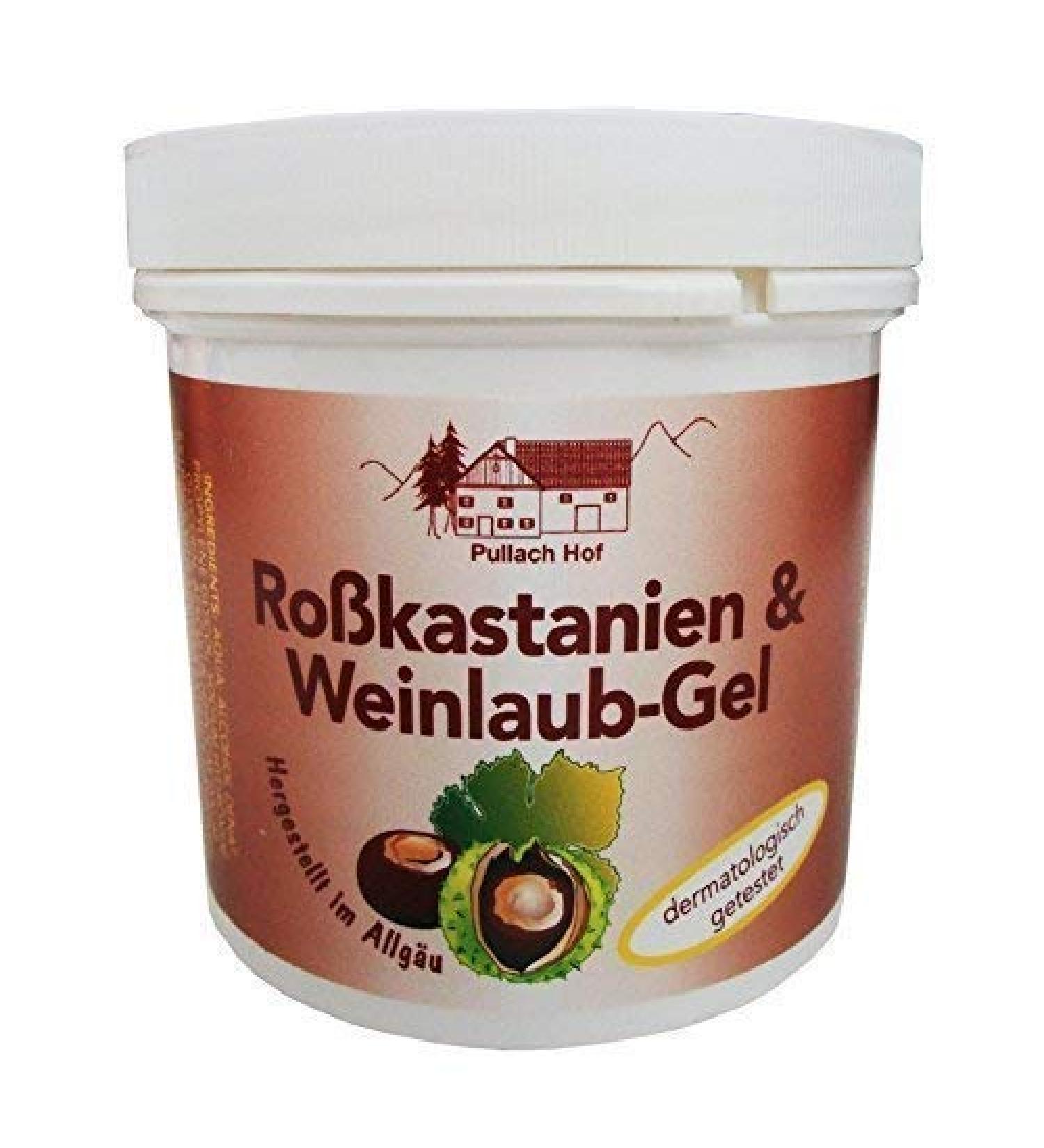 12 x 250ml horse chestnut and vine leaf gel from Pullach Hof horse chestnut balm