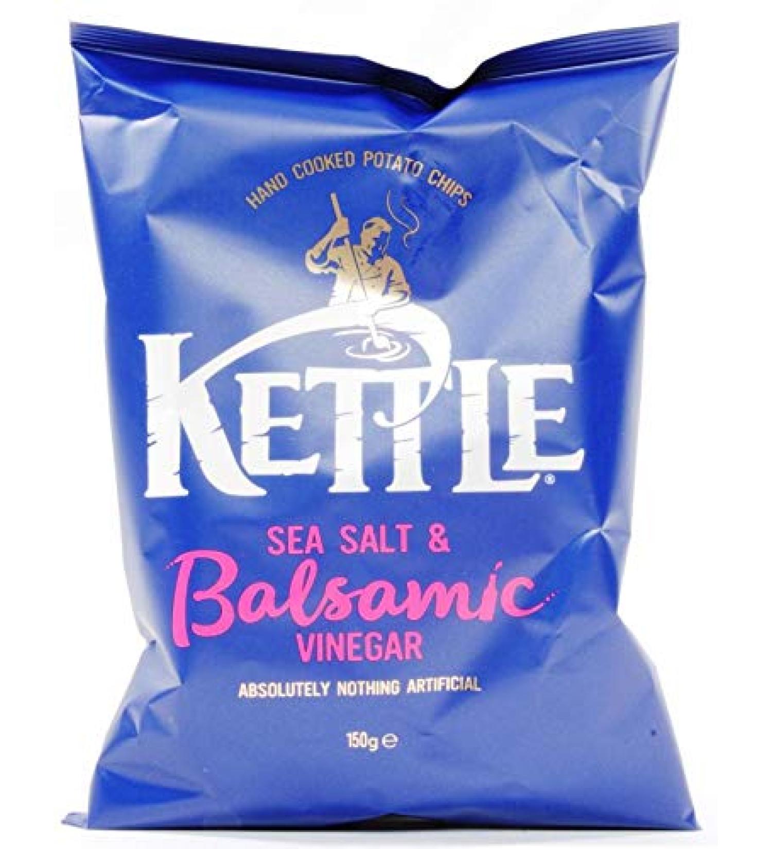 Kettle Chips Share Bags (Sea Salt & Balsamic Vinegar 3 x 150g)