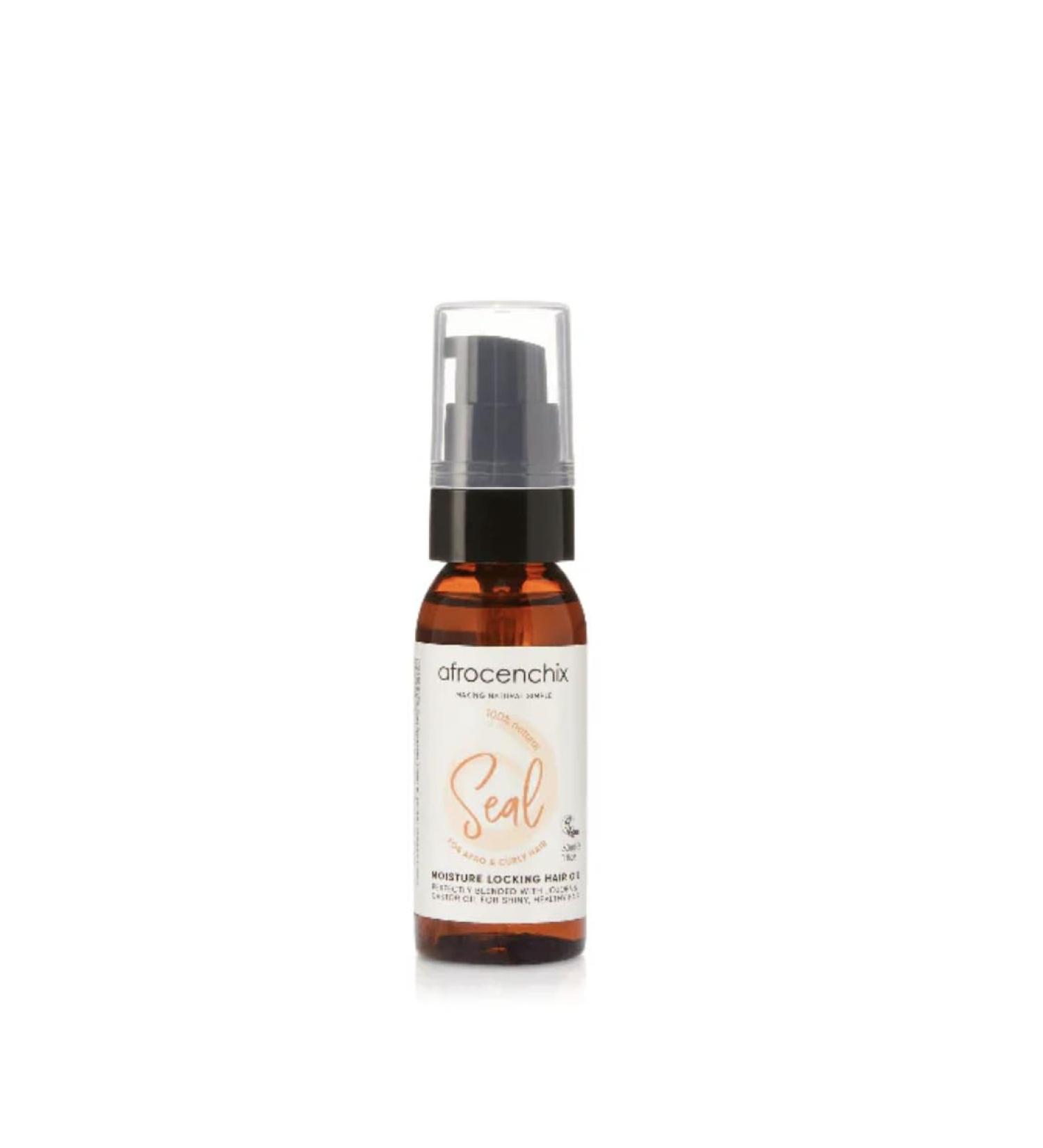 Afrocenchix Seal - Scalp Oil for Afro and Curly Hair- Blended With Jojoba and Castor Oil for hair growth Moisture locking Hair Oils 60ml - Buy Online on GoSupps.com