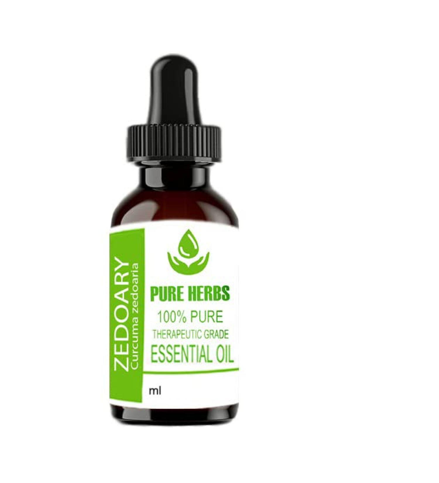 Buy Pure Herbs Zedoary Essential Oil (Curcuma Zedoaria) 30 ml - Natural Aromatherapy Oil for Health & Wellness | International Shipping Available - Buy Online on GoSupps.com