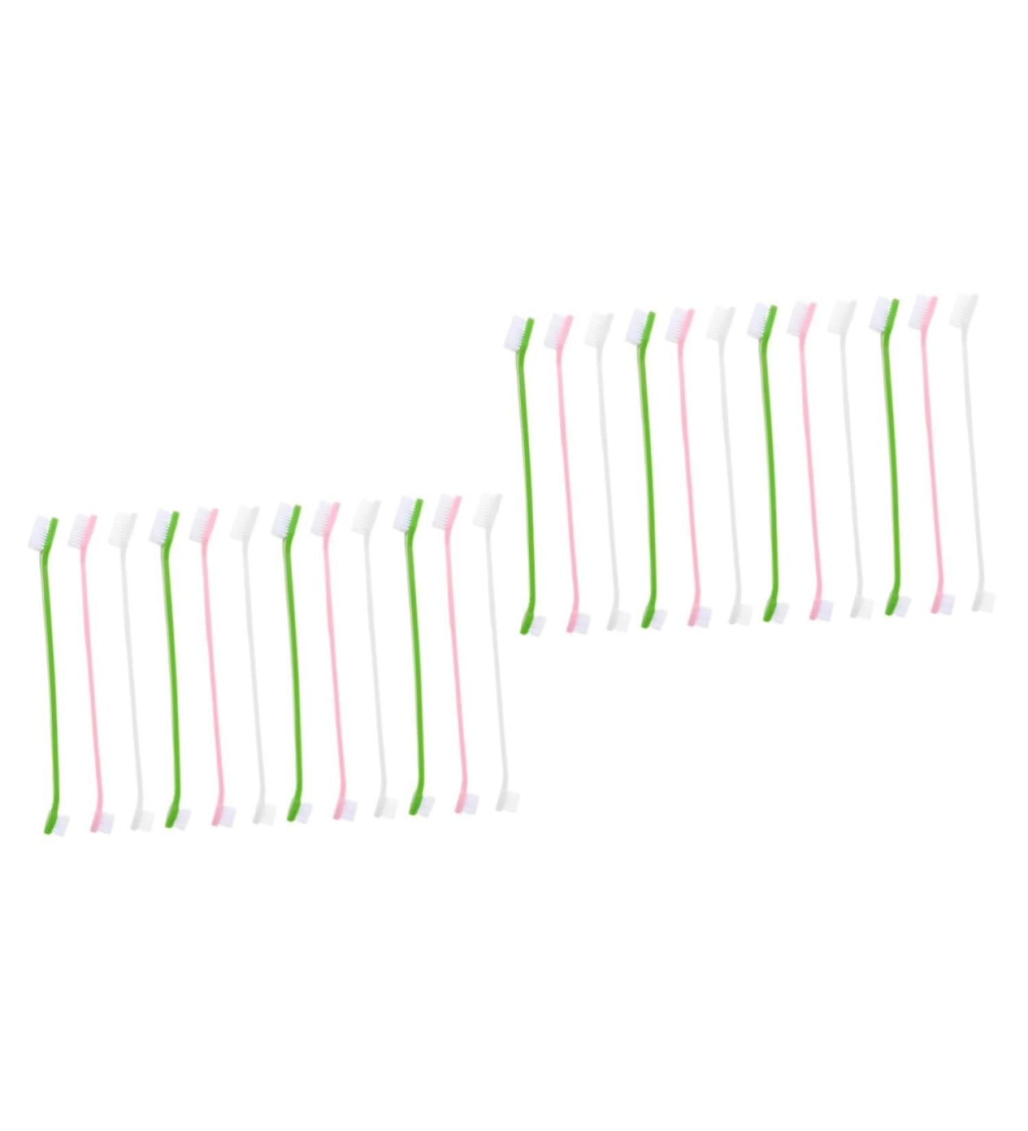 Sosoport 24 Pcs Double Head Dog Toothbrush Cat Toothbrush and Toothpaste 2 Sided Pet Toothbrush Pet Stuff Pp - Buy Online on GoSupps.com