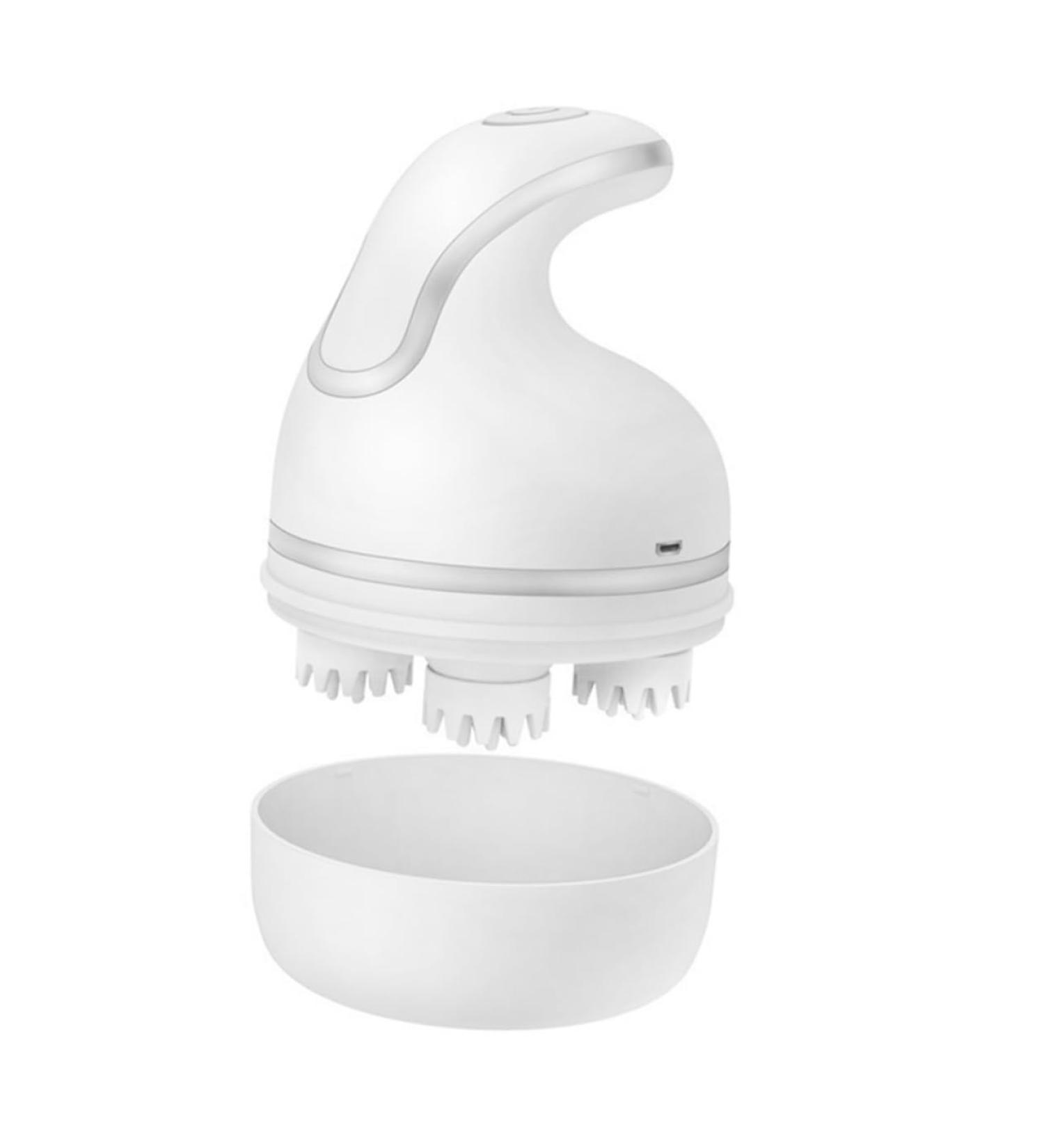 Magiclulu 3 STK Head Massager - Neck & Scalp Massage Device | White Massage Brush for Relaxation & Pet Physiotherapy - Buy Online on GoSupps.com