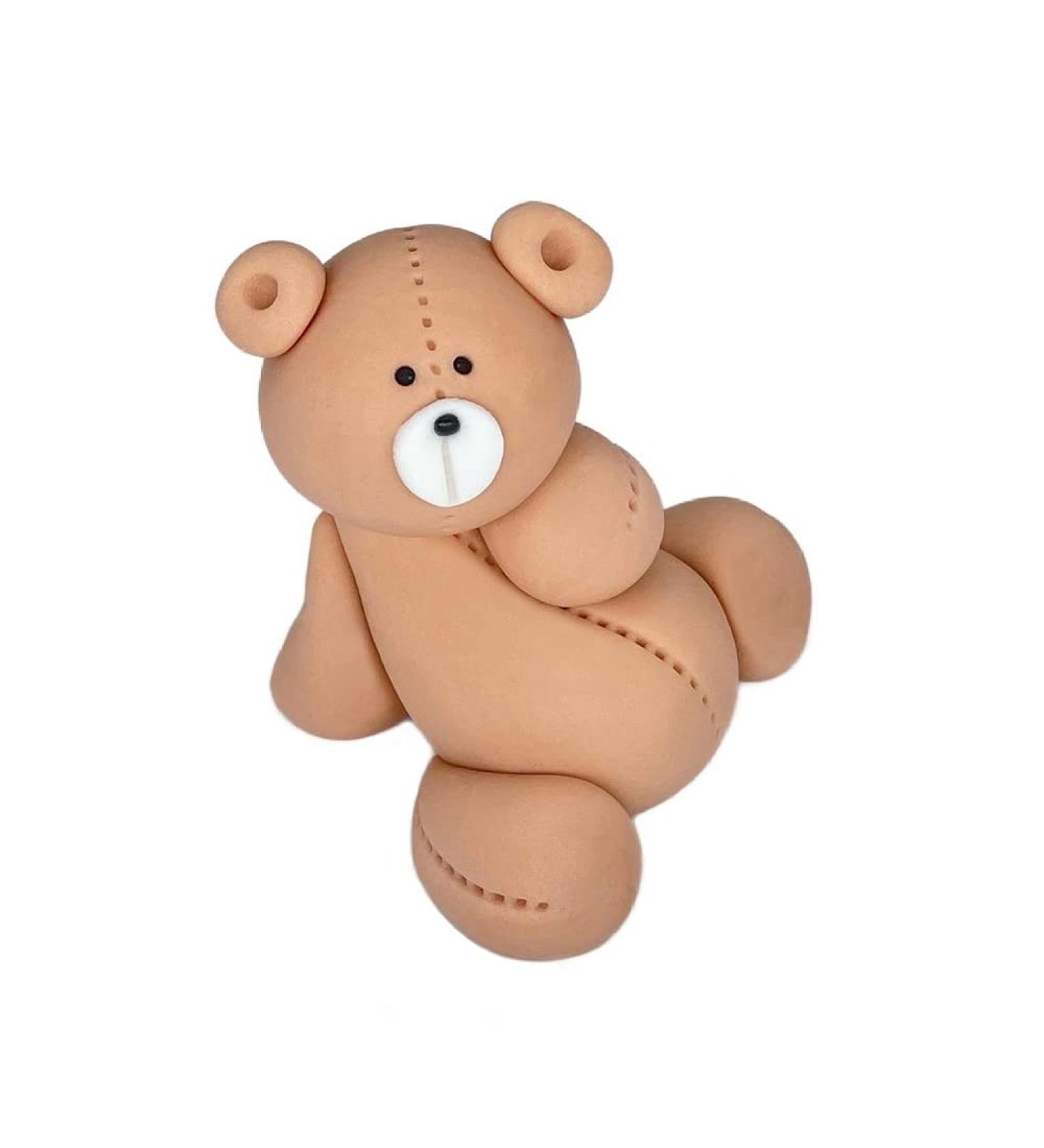 Teddy Bear Brown 2 Cake Topper Party Decoration Personalised Custom Name Fabulous Edible Icing Great for Kids Boy Girl 10 Year Old Easy To Use Icing Professional