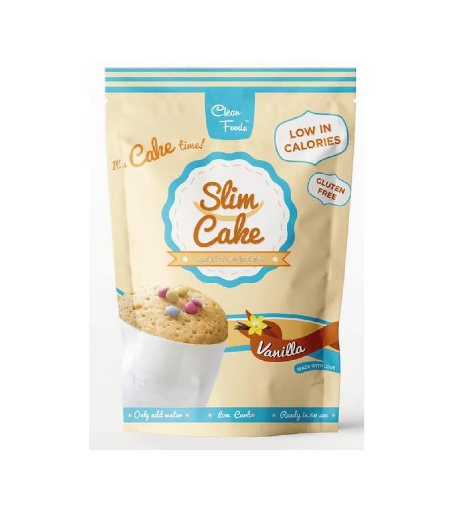 CleanFoods SlimCake 73 calories cup cake l saveur vanille l 5 cup cakes I Konjac Glucomannan I sans gluten I sans sucre I pr par en 60 secondes l mugcake - Buy Online on GoSupps.com