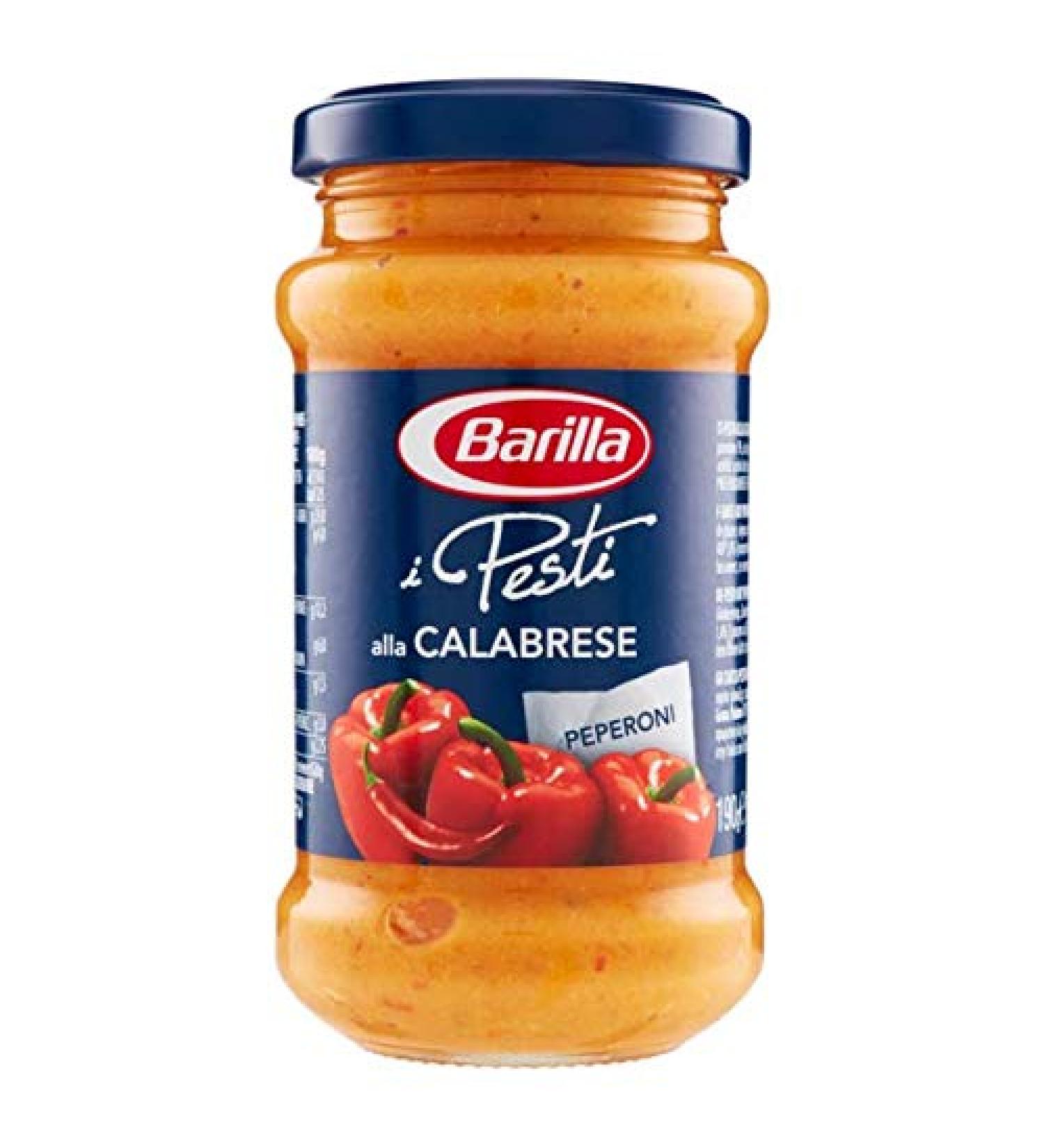 Barilla Barilla Pesti alla Calabrese Pack of 3 Italian pesto sauces with ricotta cheese and chili pepper for pasta 190g