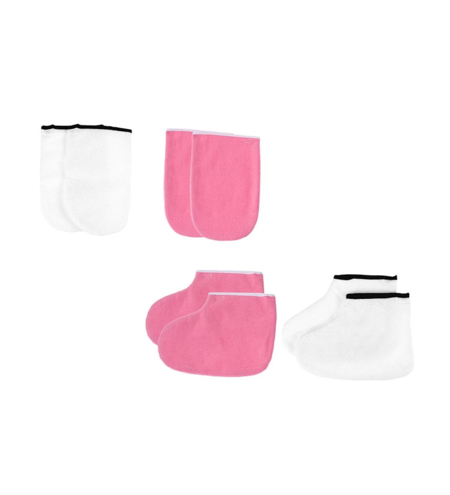 minkissy 6 Sets Leather Horn Boots Female Spa Gloves Wax Sock Paraffin Hand Cover Manicure Gloves Paraffin Wax Bath Gloves Hand Spa Gloves Spa Skin Care Gloves Paraffin Therapy Gloves - Buy Online on GoSupps.com