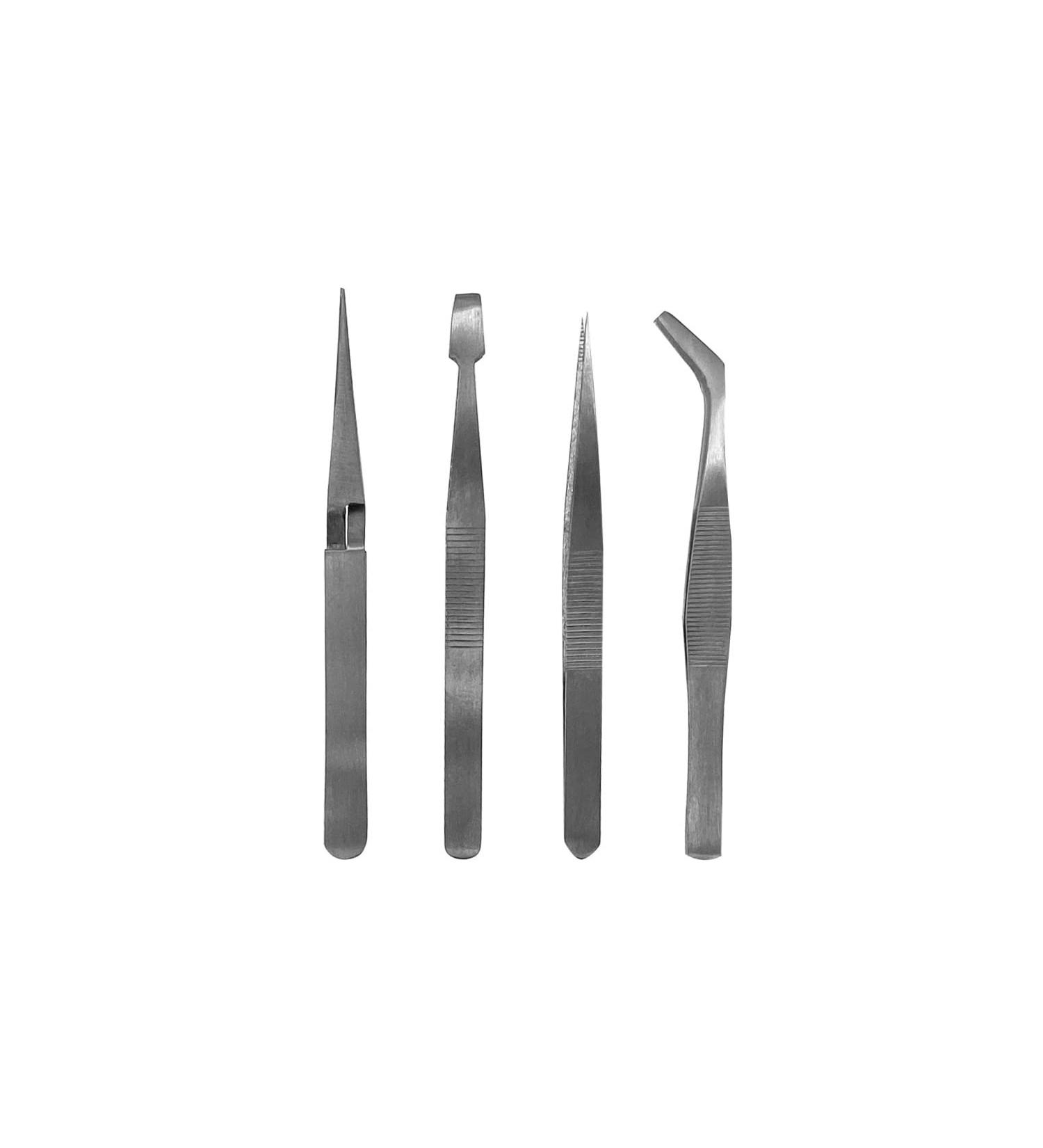 PAULIMOT model making tweezers set 4 pieces