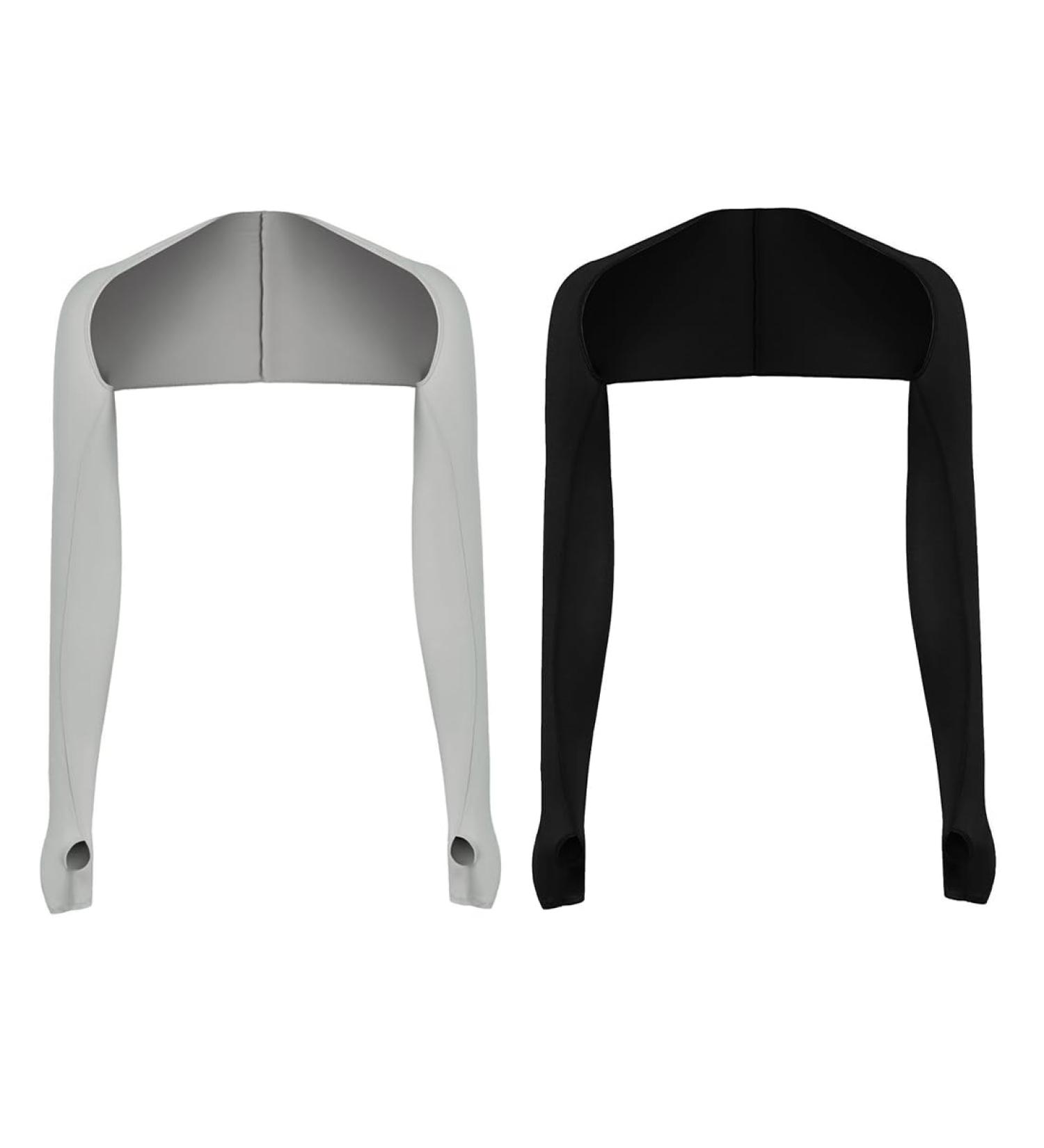 Zokjsw Women's Bolero UV Protection Scarf & Fingerless Gloves - Cooling Arm Sleeves for Sun Protection - Buy Online on GoSupps.com