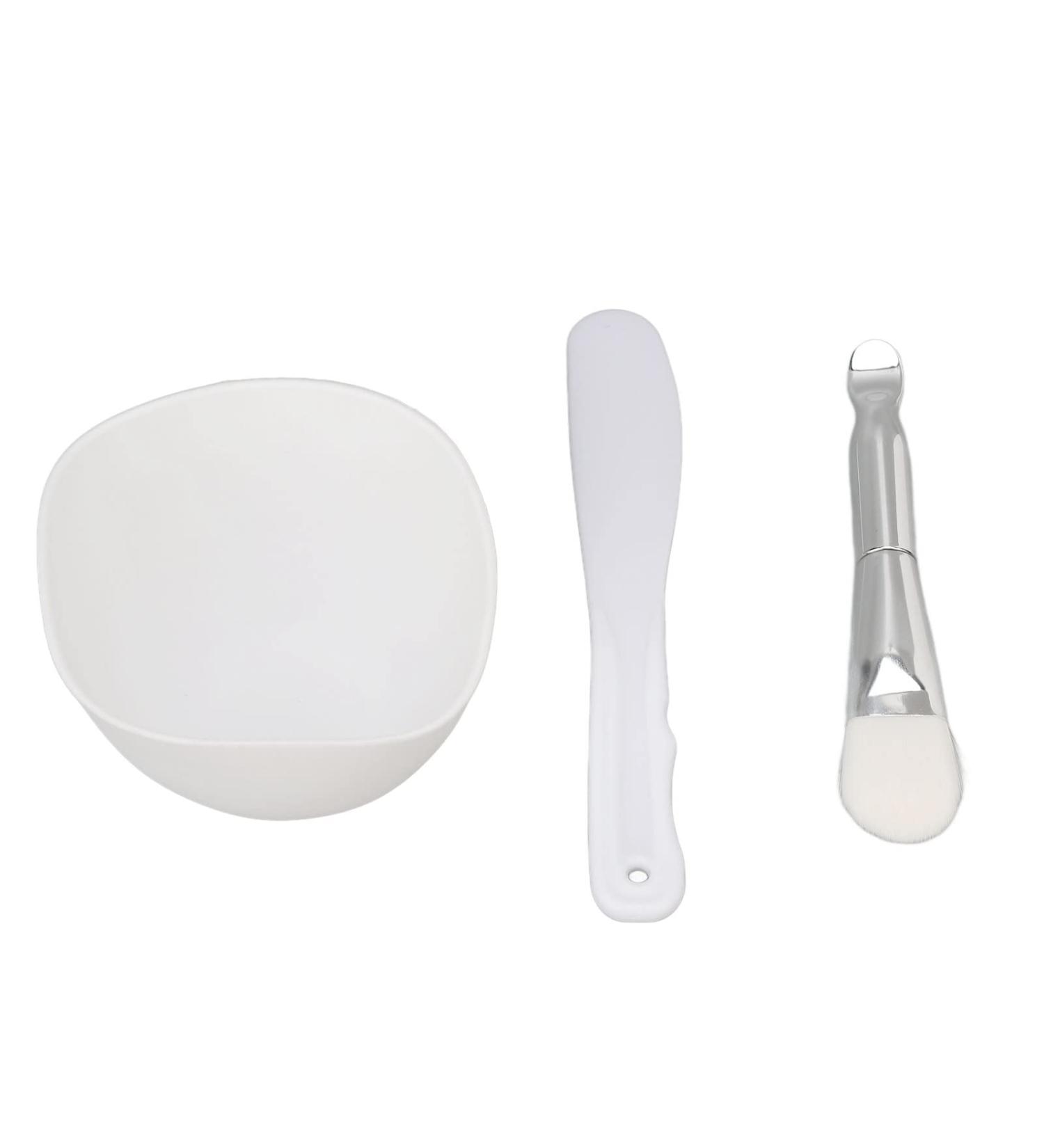 Soft Face Mask Mixing Bowl Set DIY Portable Spatula Soft Brush for DIY Masks - Buy Online on GoSupps.com