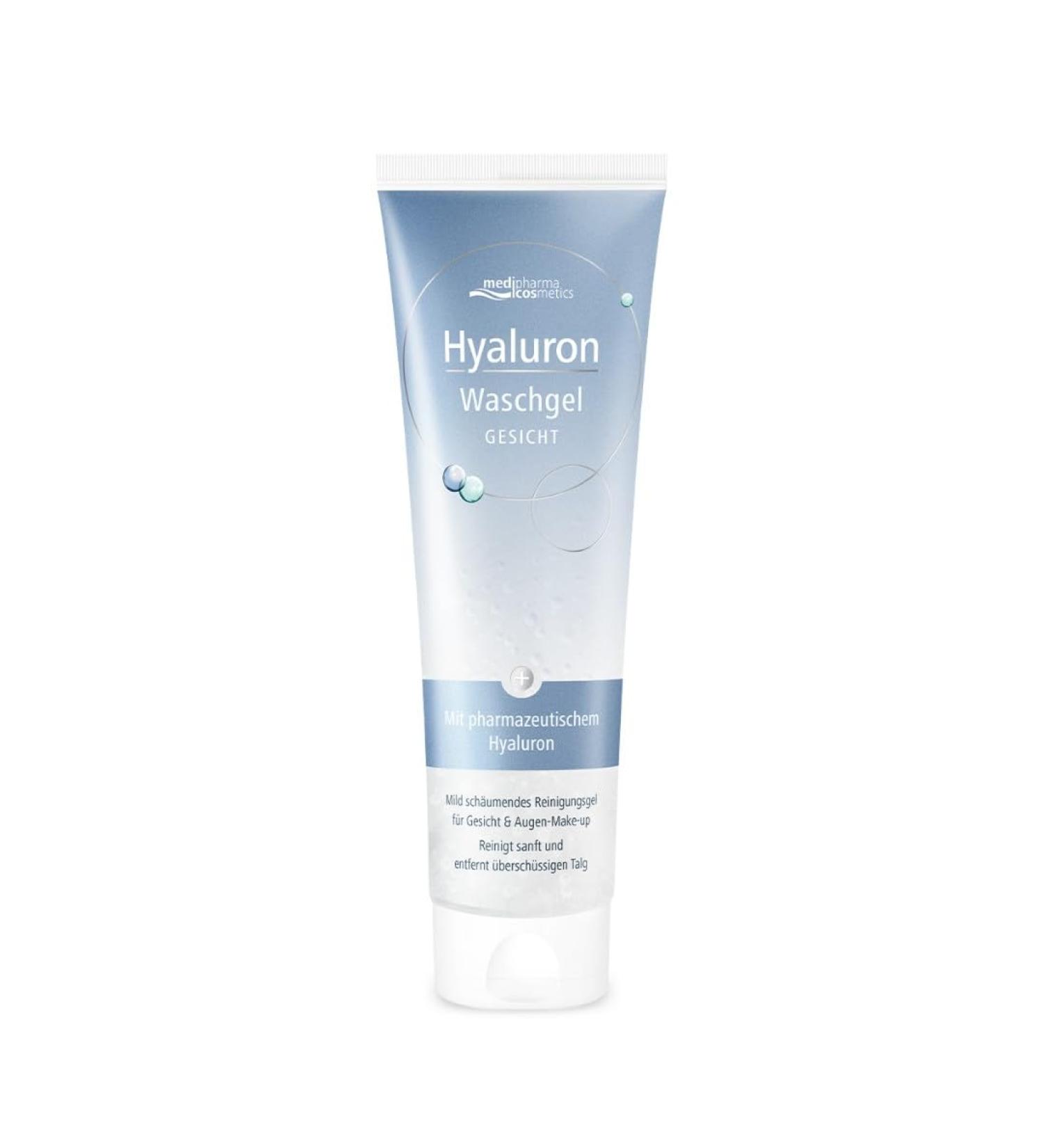Dr Theiss Naturwaren Hyaluron washing gel gentle facial cleansing and makeup removal for dry and sensitive skin moisturizes the skin mildly foaming - Buy Online on GoSupps.com