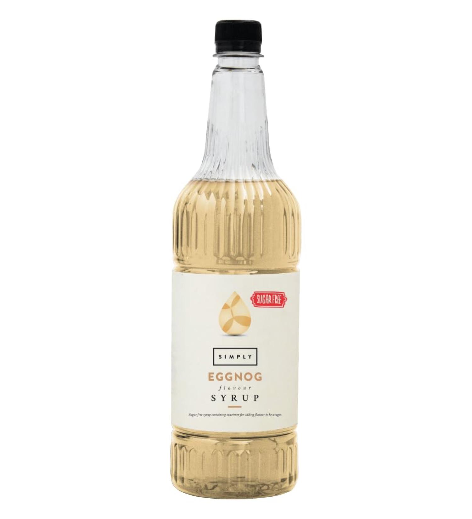Simply Sugar Free Eggnog Syrup 1L - Low Calorie, Vegan & Nut Free for Coffee, Cocktails & Baking - Buy Online on GoSupps.com