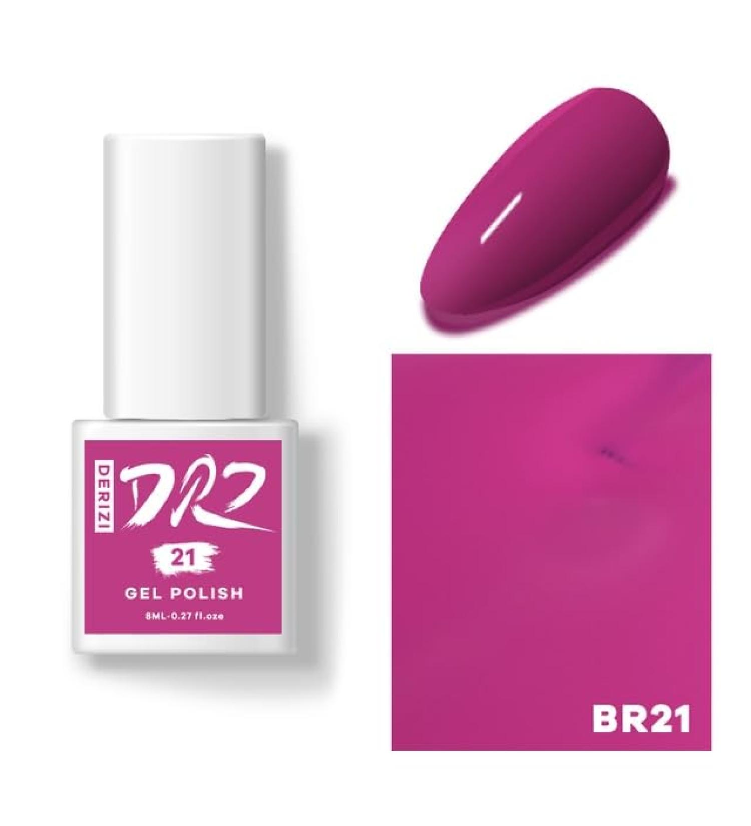 DERIZI 60 Colors Gel Nail Polish Semipermanant Nail Polish Varnish Semi-Permanent Varnish UV Nail Gel Primer Soak Off Nail Art - (Color: BR21-8ml) - Buy Online on GoSupps.com