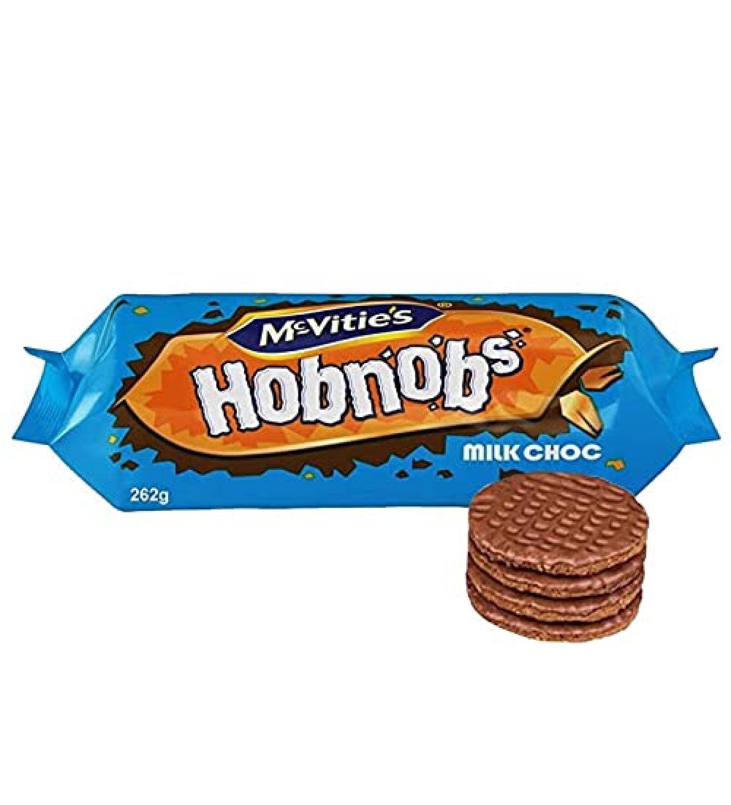 McVitie's McVities Hobnobs Milk Chocolate 265g Pack of 15