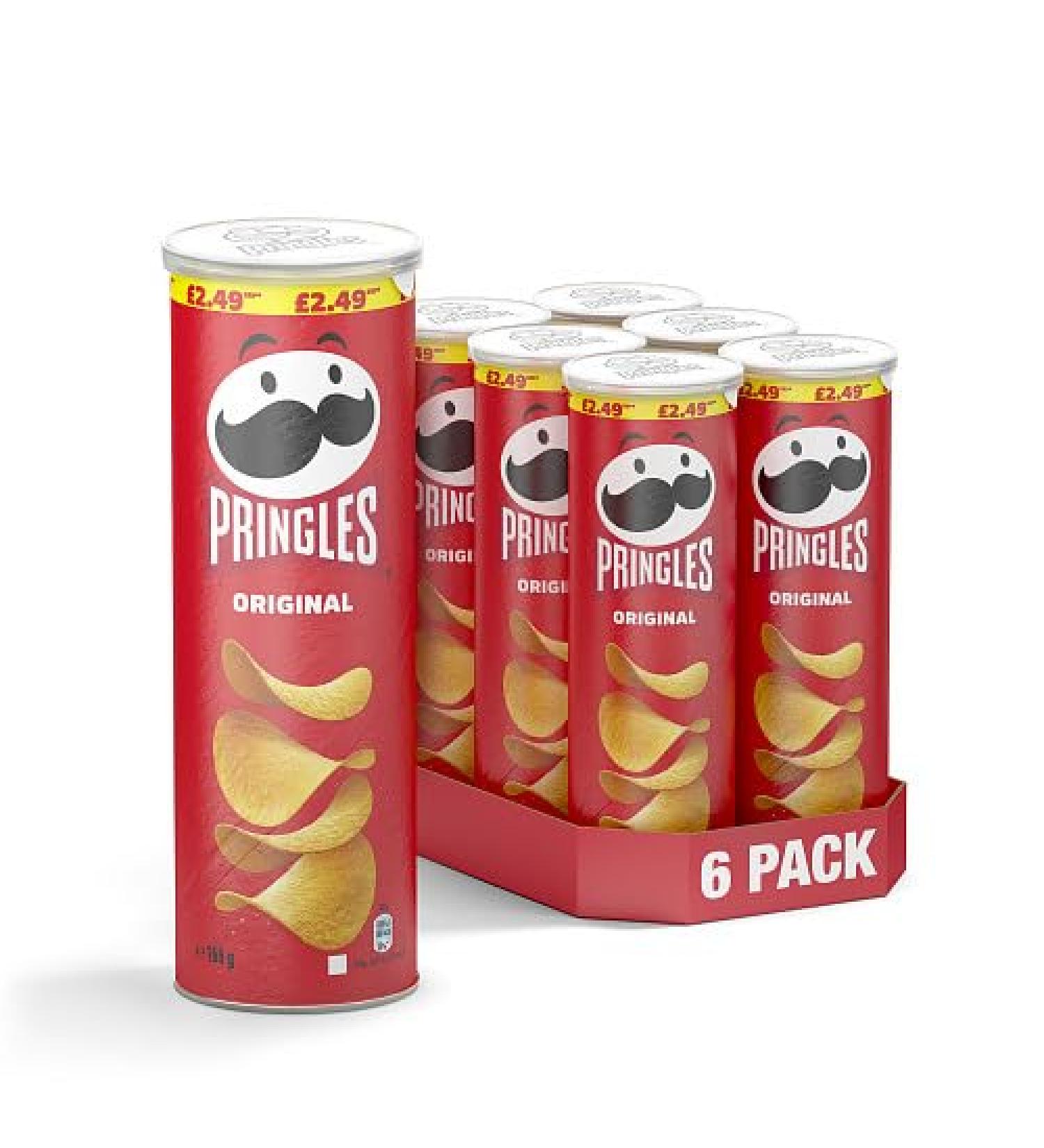 Pringles Original Case of 6x165g - Buy Online on GoSupps.com