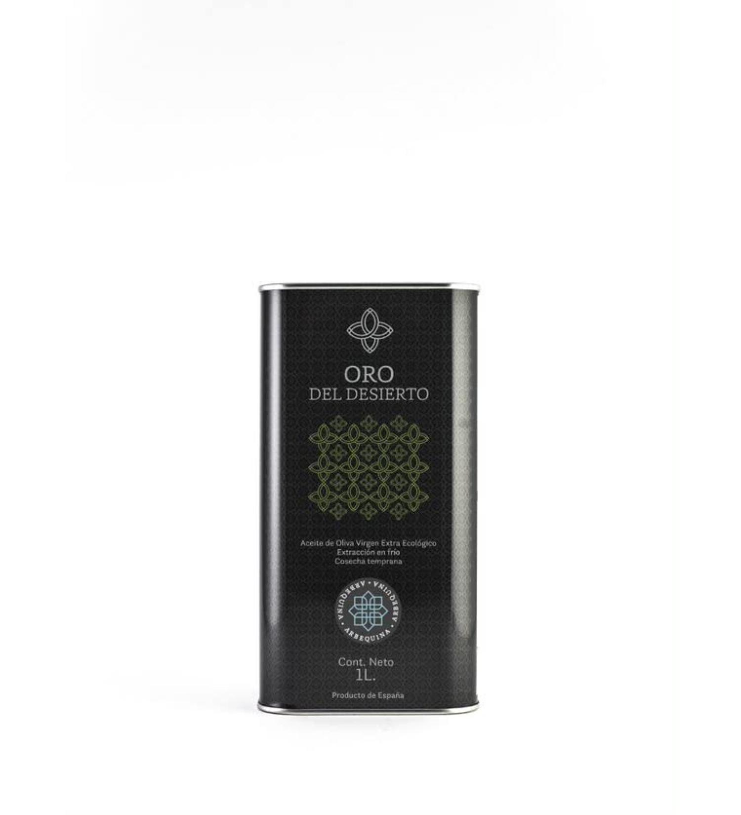 Oro del Desierto - Organic Extra Virgin Olive Oil - Arbequina Variety - 1L Can