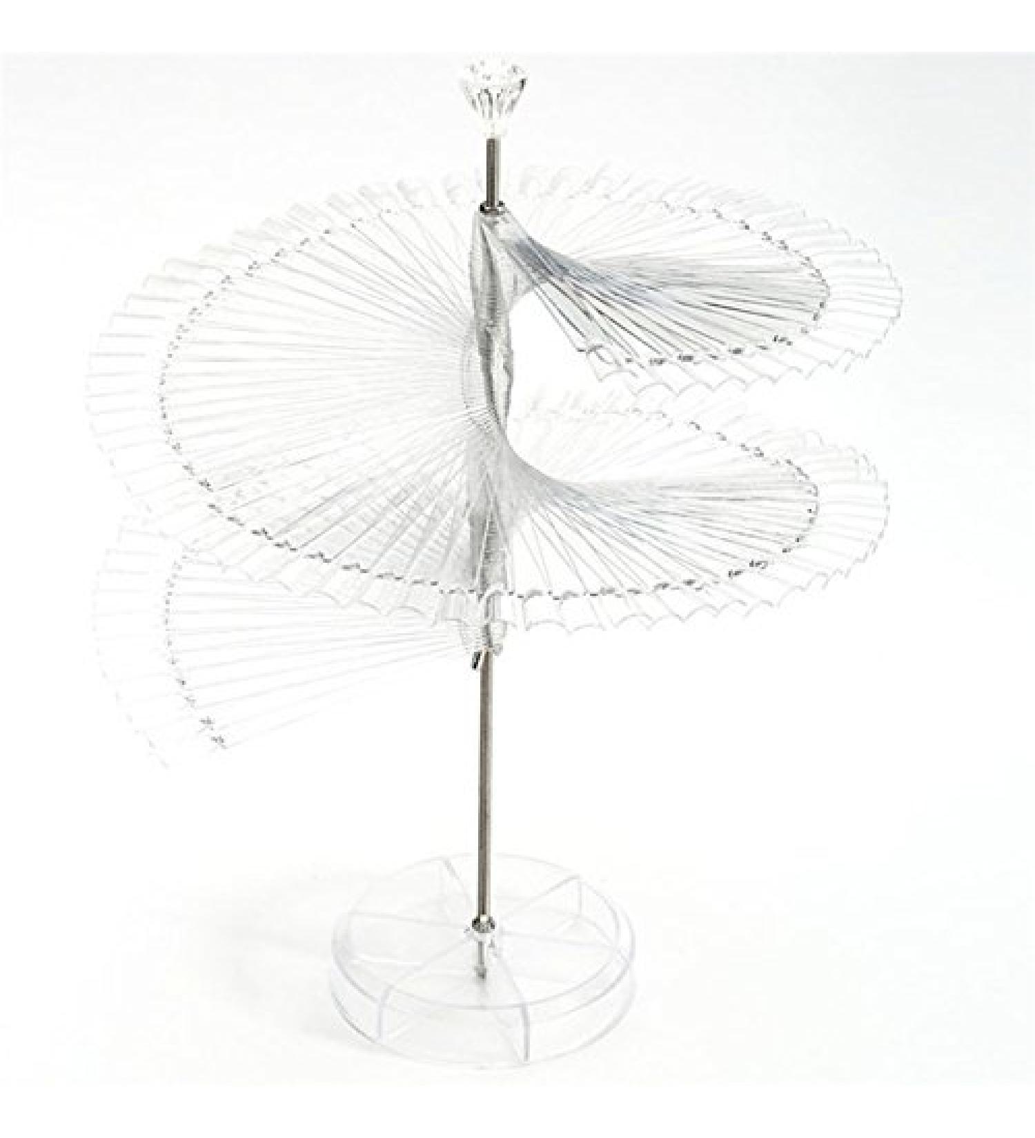 Yimart 120 Sticks Nail Art Color Chart Display Stand - Clear Spiral False Nails Shelf for Salon Polish Gel Show - Buy Online on GoSupps.com