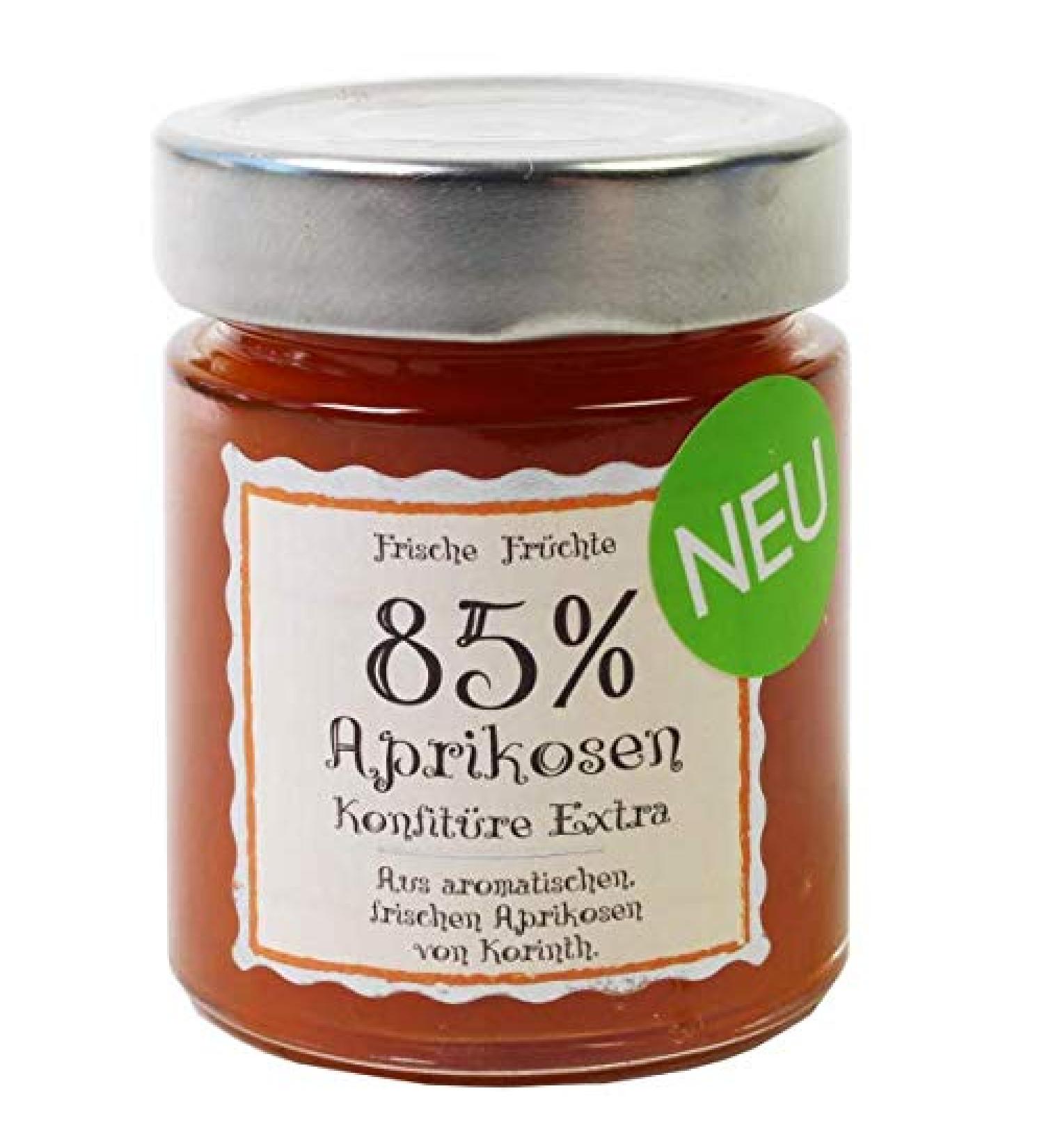 Deligreece Deligreece Apricot Jam Extra Jam 85% Fruit Content from aromatic fresh Corinthian apricots 180g.