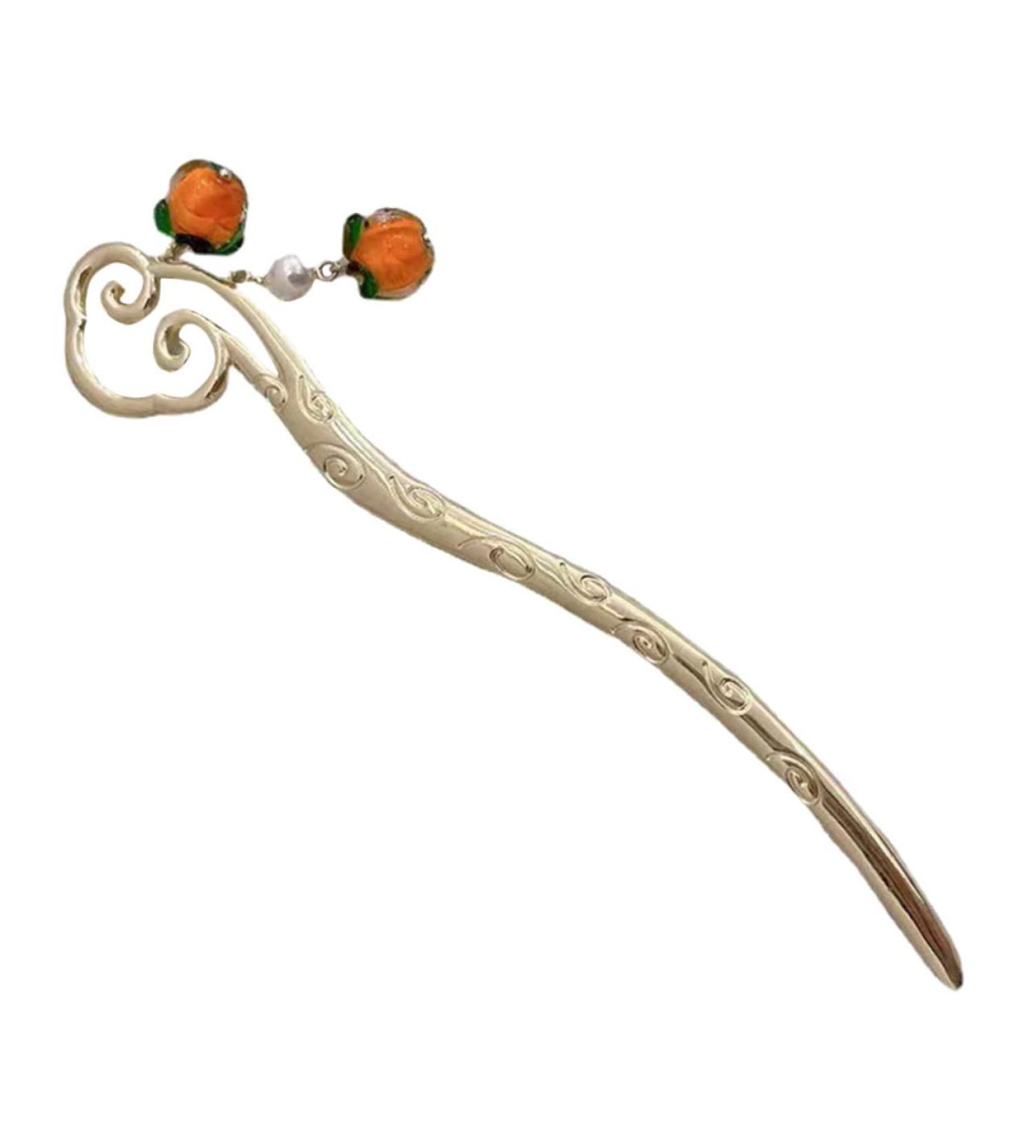 IWOWHERO Hanfu Hairpin Japanese Hair Stick Women Hair Pin Wedding Hair Clips for Brides Wedding Hair Accessories Bride Headpieces for Wedding Hair Chopsticks Women's Girl Ball Head Alloy - Buy Online on GoSupps.com