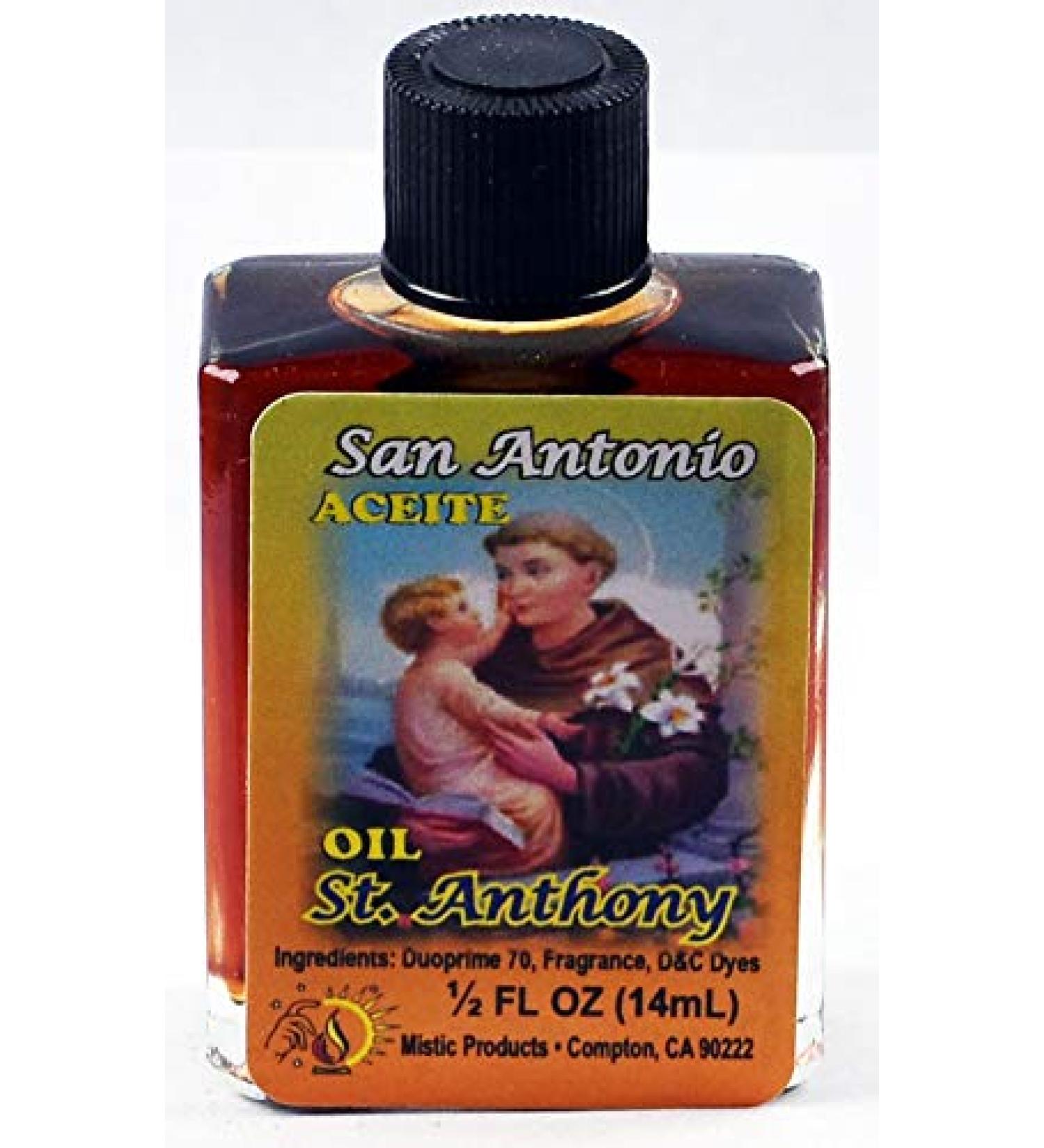 1 PIECE BRYBRADAN ST. ANTHONY OIL SAN ANTONIO ACEITE 1/2 FL OZ 14.7ML ST.ANTHONY 1 Fl Oz (Pack of 1)