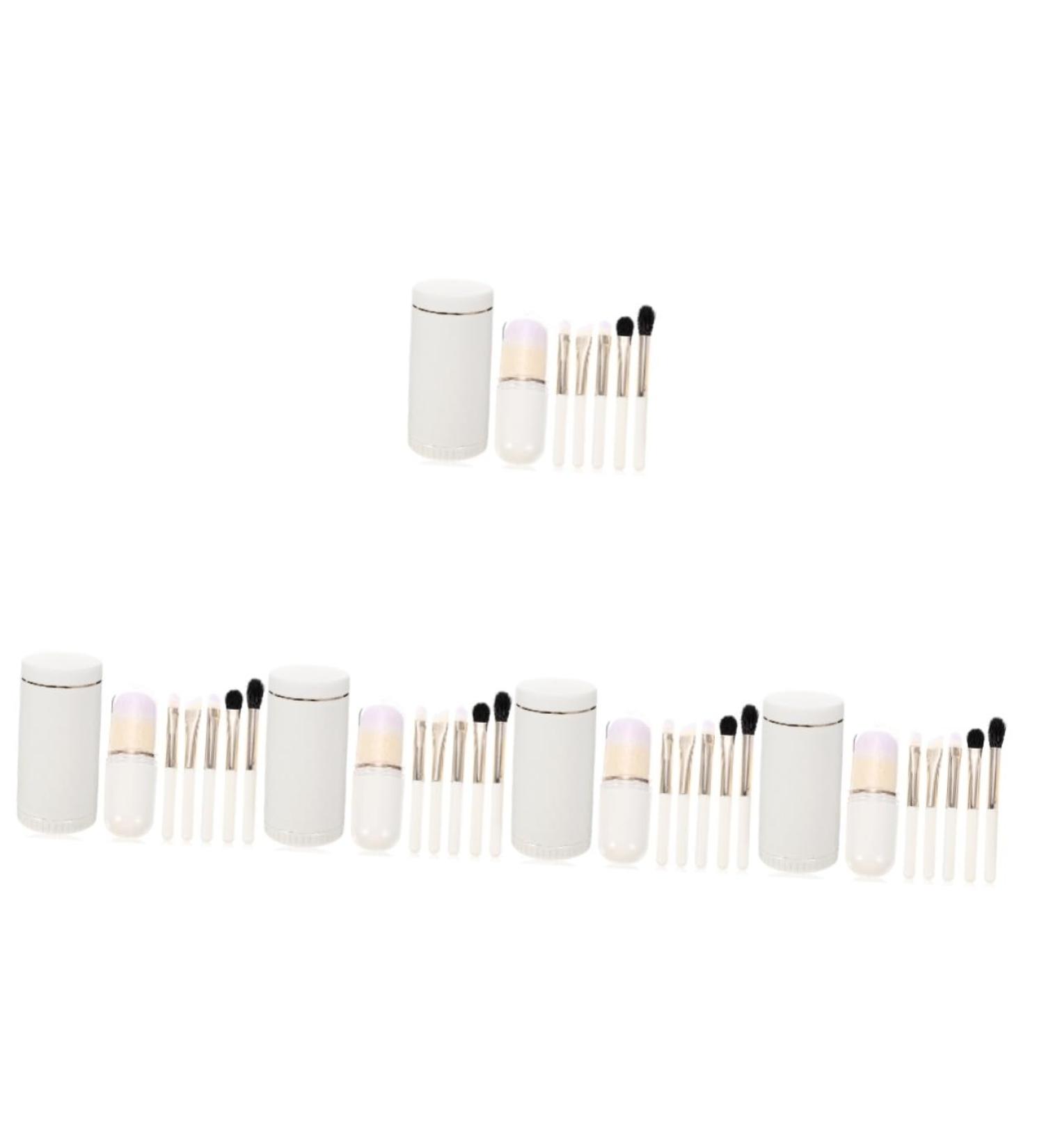 MAGICLULU 5 Sets Makeup Brush Set Practical Makeup Cosmetic Brush Make up Brushes Loose Powder Makeup Brush Mini Makeup Thick Aluminum Tube Travel With White Blush Brush - Buy Online on GoSupps.com