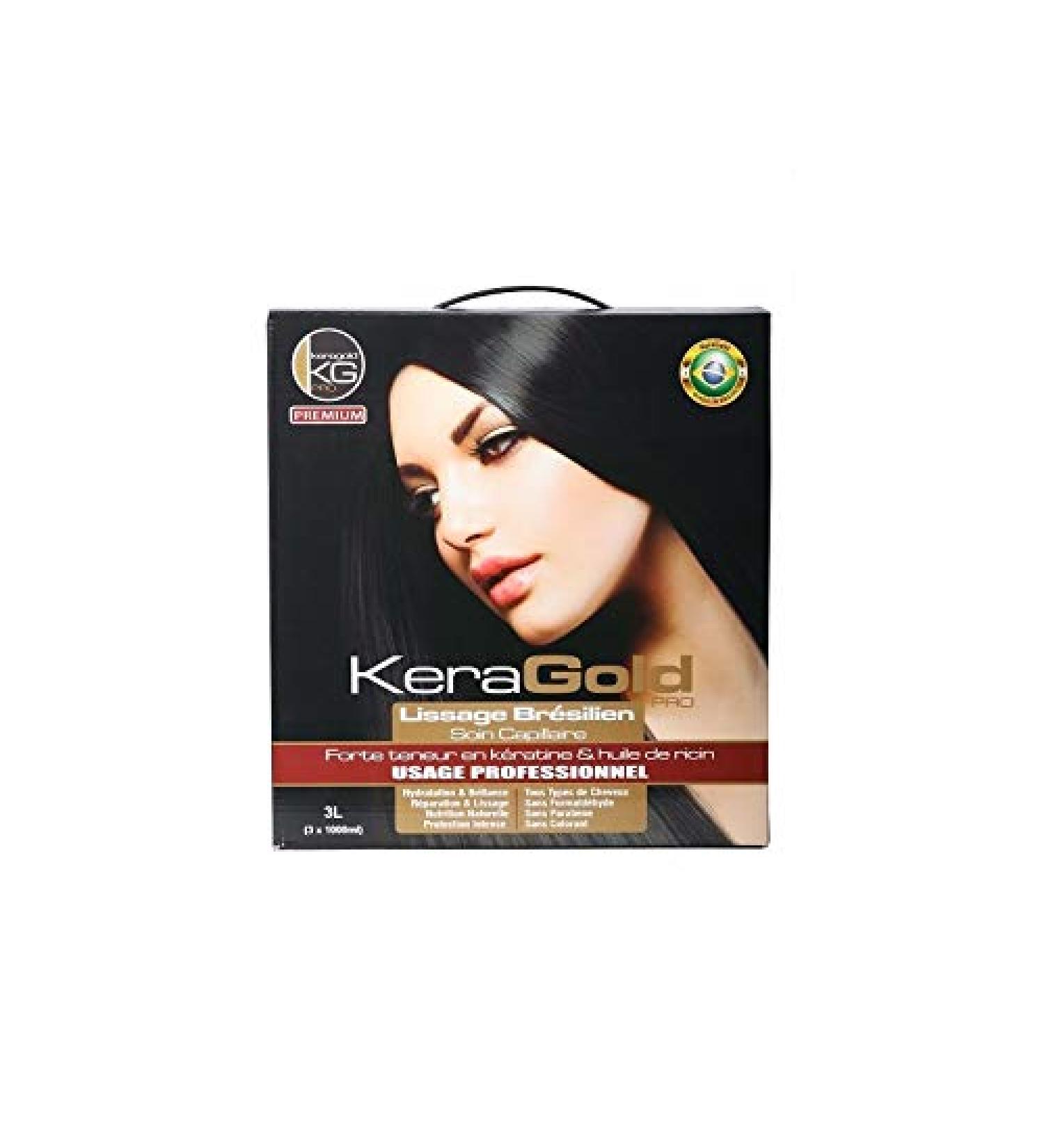 keragold smoothing professional format 3 x1000 ml castor oil & keratin - Buy Online on GoSupps.com