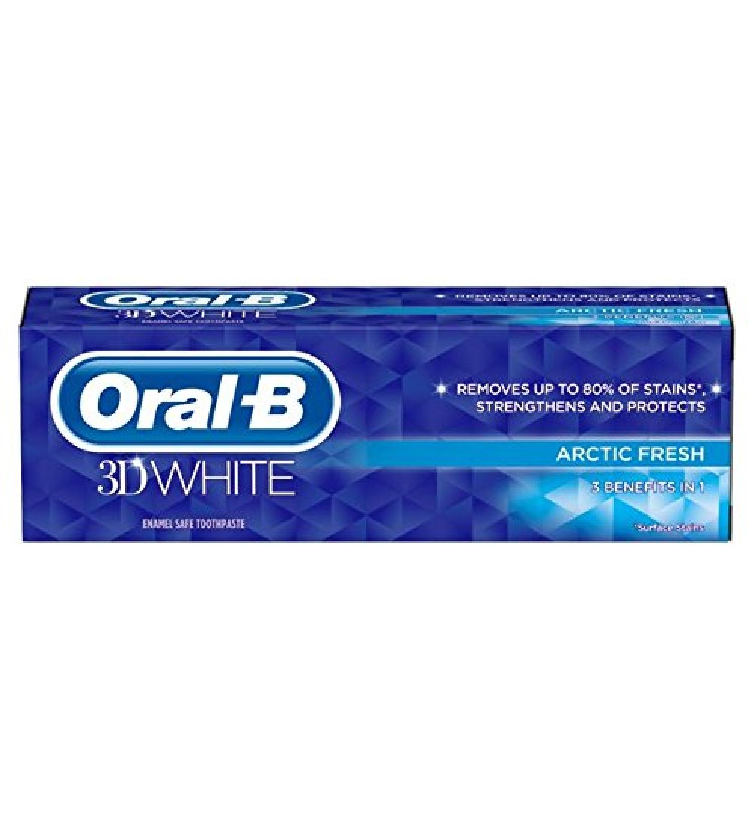 ORAL-B 3D Fresh Arctic White Toothpaste - Pack of 2 - Buy Online on GoSupps.com