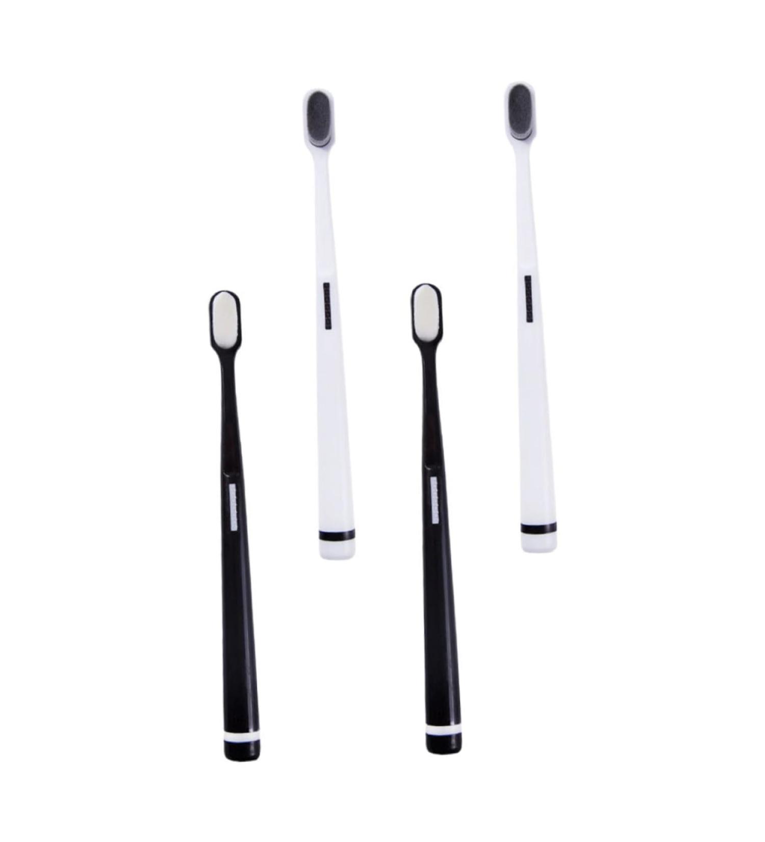 Ipetboom 4-Piece Wangan Hair Toothbrush Set - Soft Brushing Tools for Adults & Pregnant Women | Ultra-Like Camping Toothbrushes with Tooth Gemstones - Buy Online on GoSupps.com
