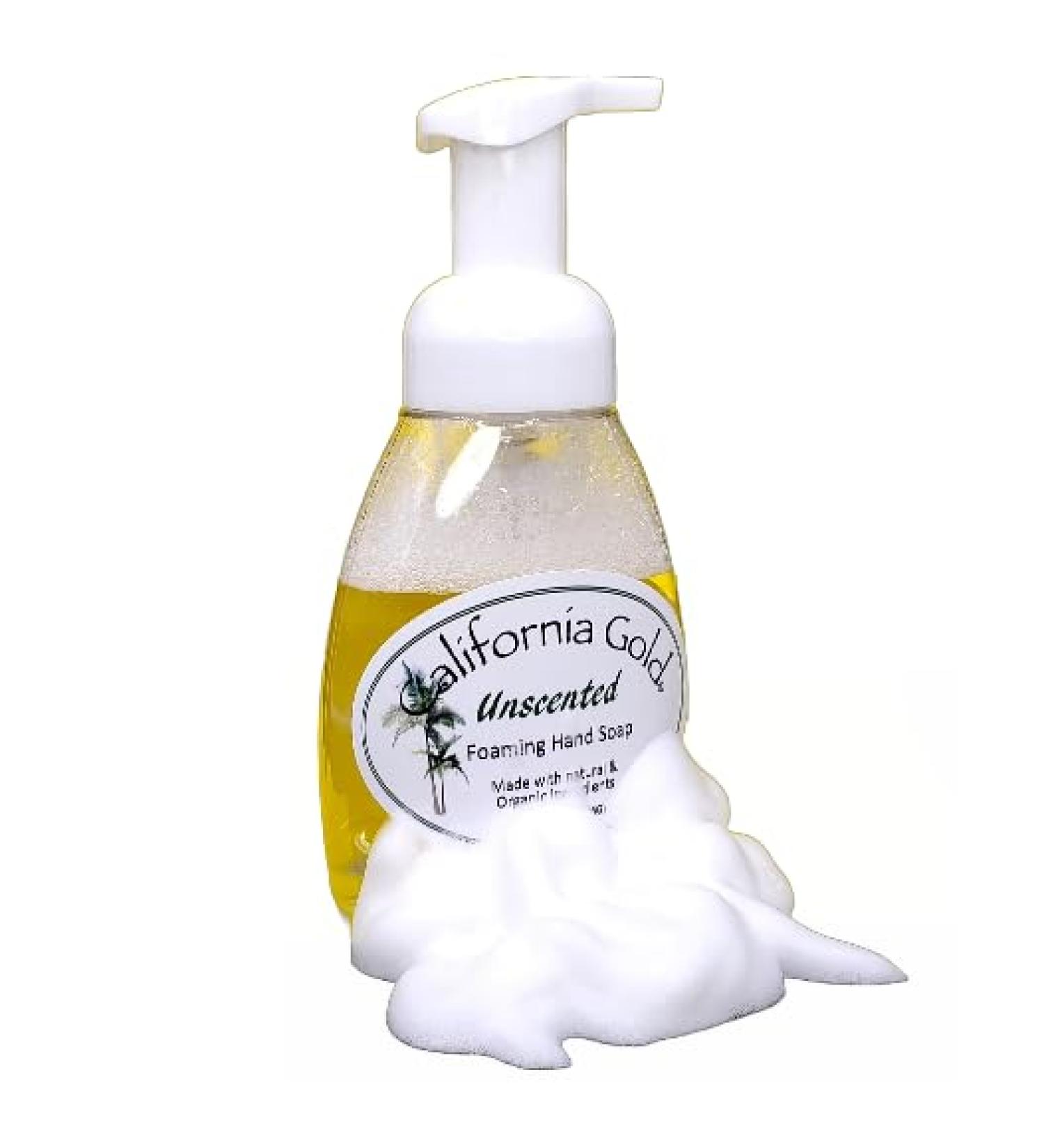 California Gold Artisan Unscented Foaming Hand Soap - 8oz Bottle | Premium International Shipping - Buy Online on GoSupps.com