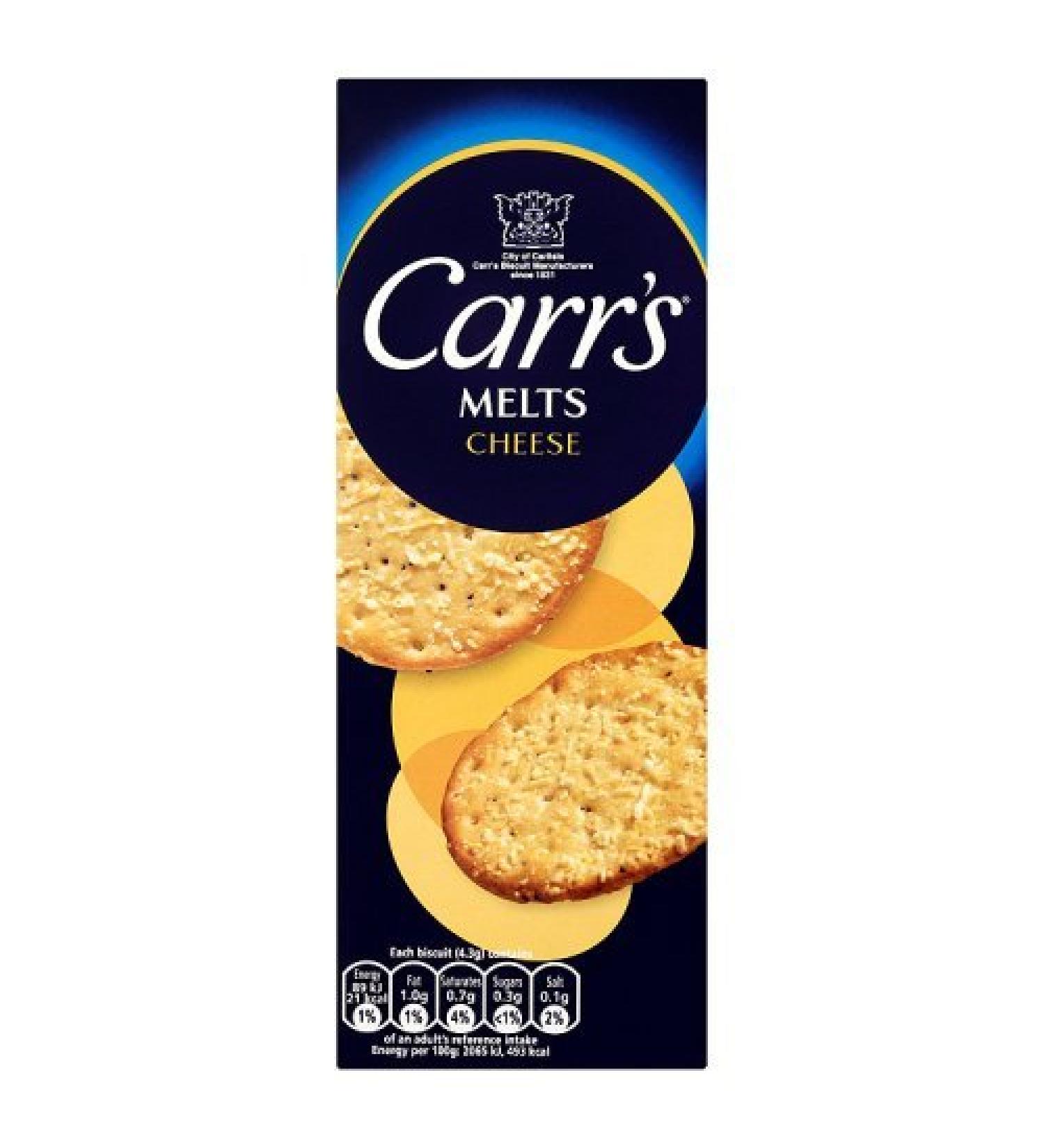 Carr's Melts Cheese 150g - Case of 12 | Buy Online Now - Buy Online on GoSupps.com