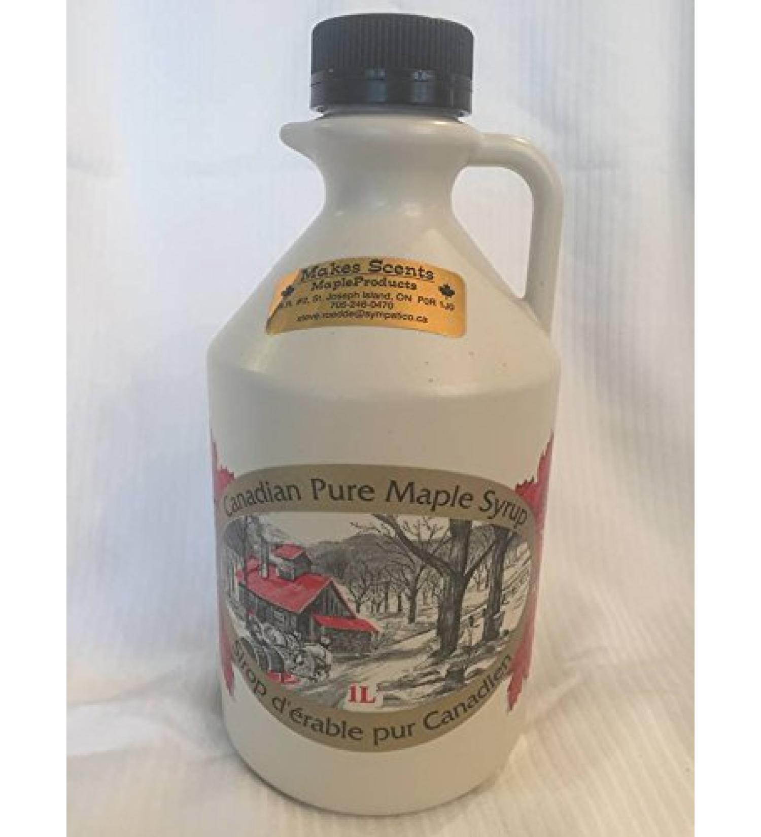 100% Pure Wood Fired Canadian Maple Syrup Amber 1L Farmer to Consumer - Buy Online on GoSupps.com