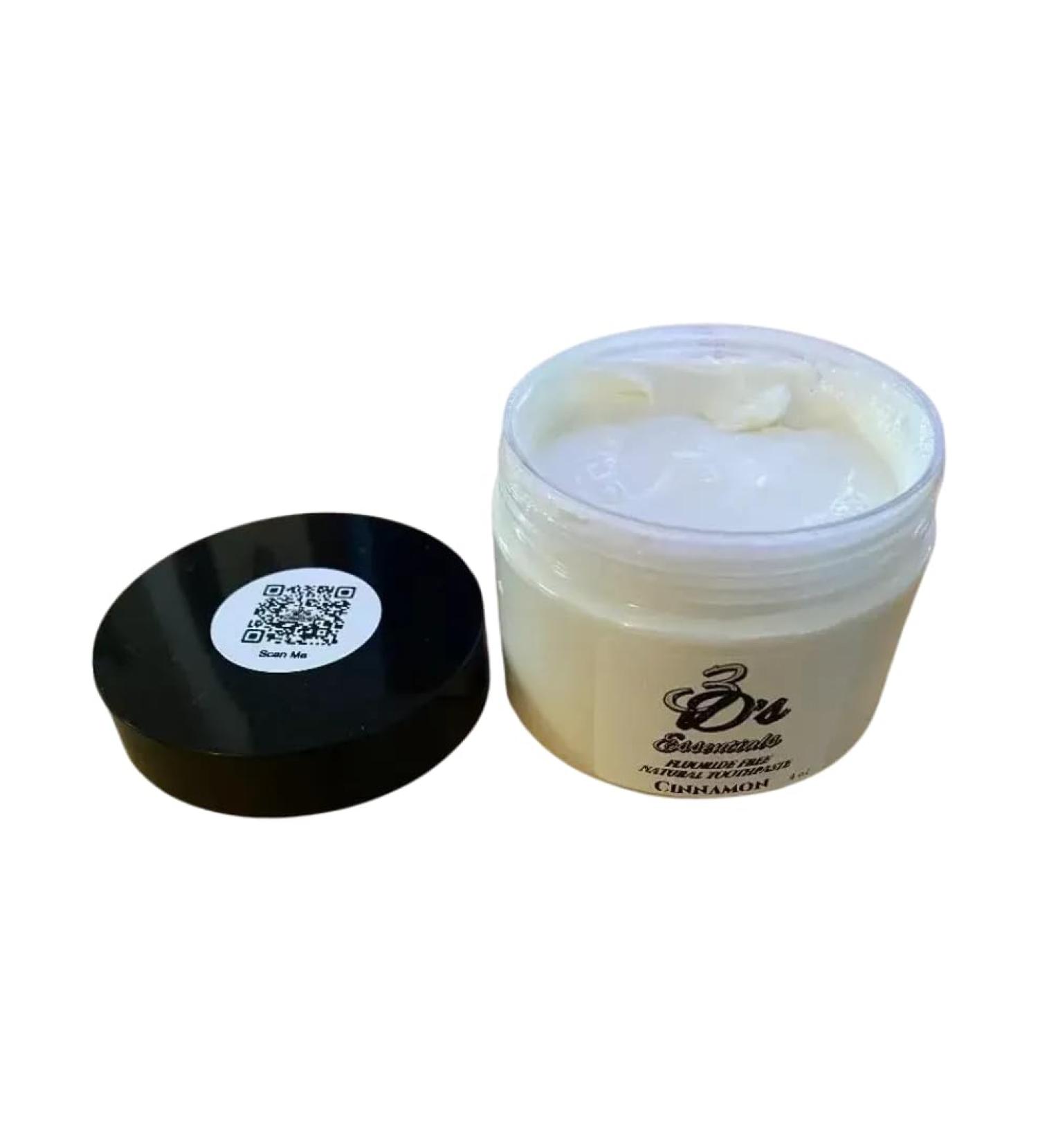 3D's Essentials Fluoride-Free Natural Toothpaste Cinnamon Flavor 4 oz