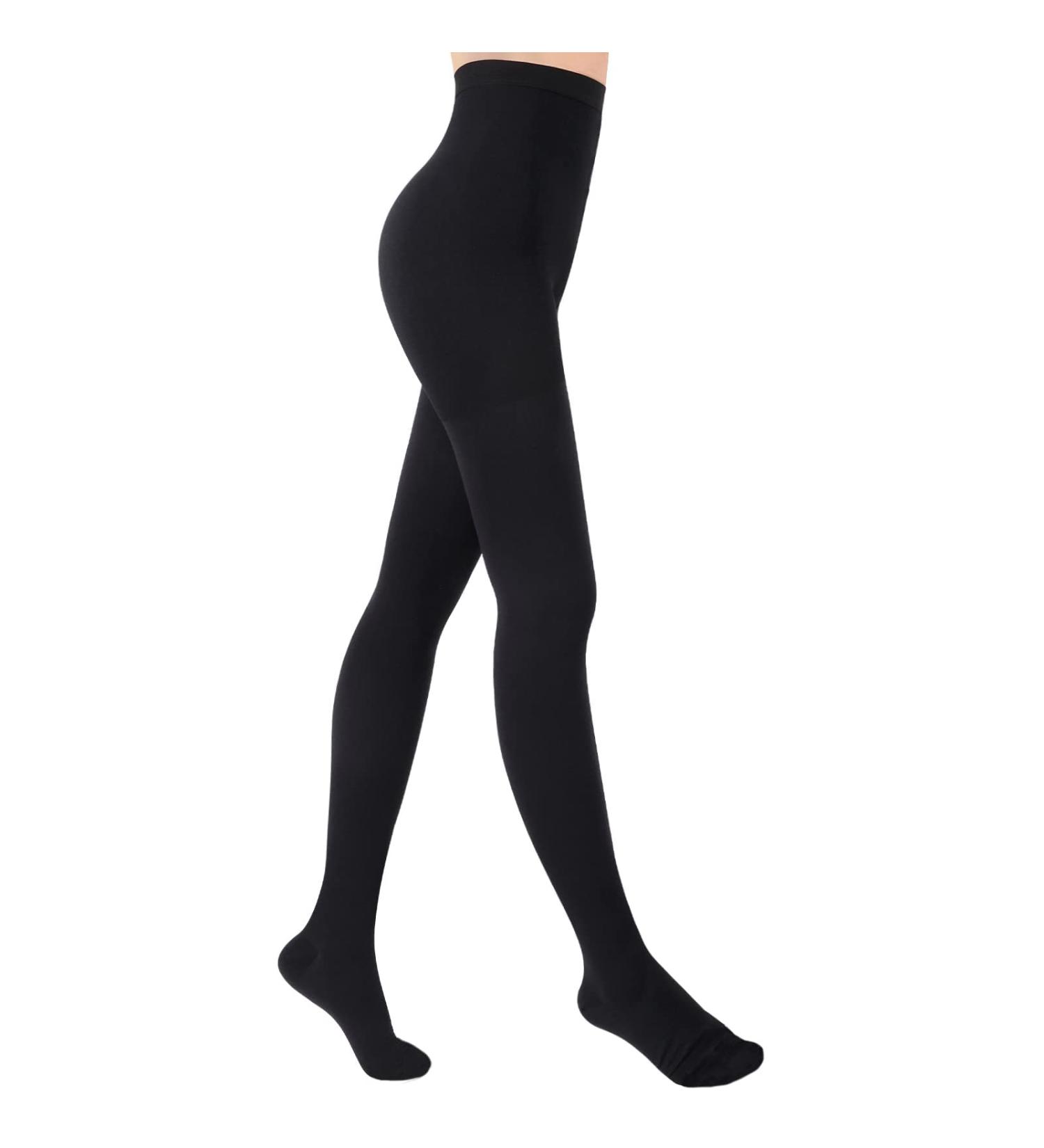 Evolyline 20-30mmHg Medical Compression Tights for Men & Women - Class II Closed Toe Lipedema Support in Black - International Shipping Available - Buy Online on GoSupps.com
