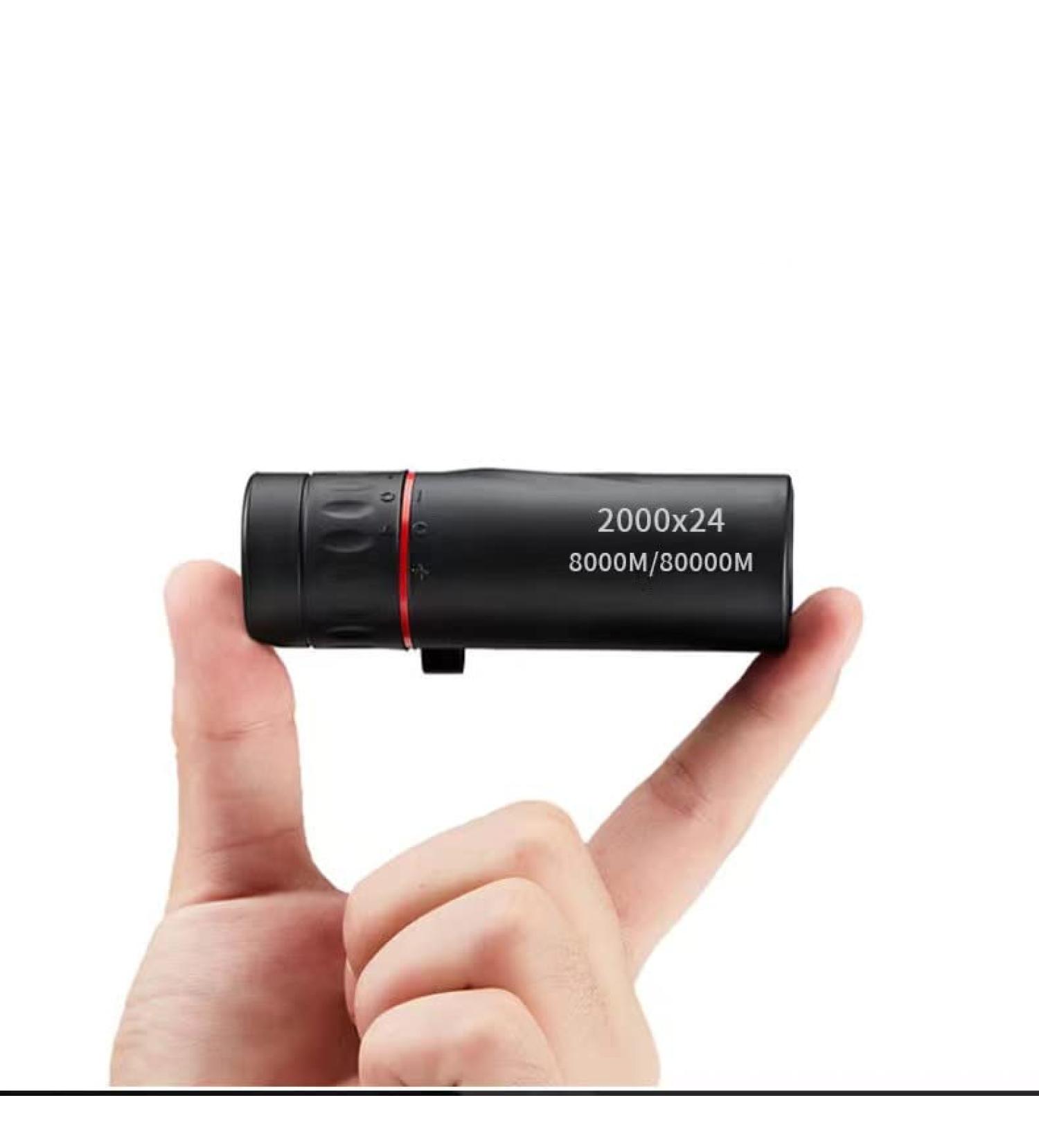 2000X24 Monocular Telescope with Phone Adapter - Lightweight Night Vision Optics for Adults and Kids | 8000M/80000M Distance | Perfect Gift - Buy Online on GoSupps.com