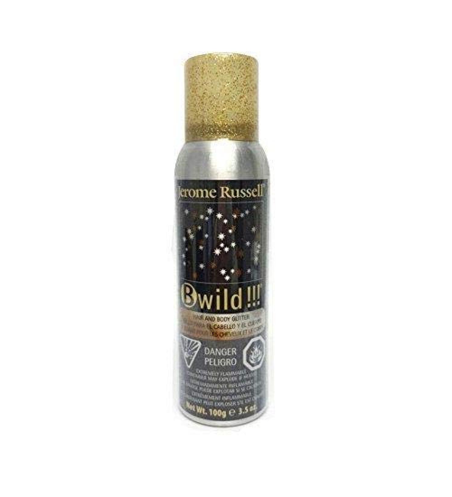 B-wild Hair and Body Glitter Spray Gold+silver 3.5 Oz1 Can