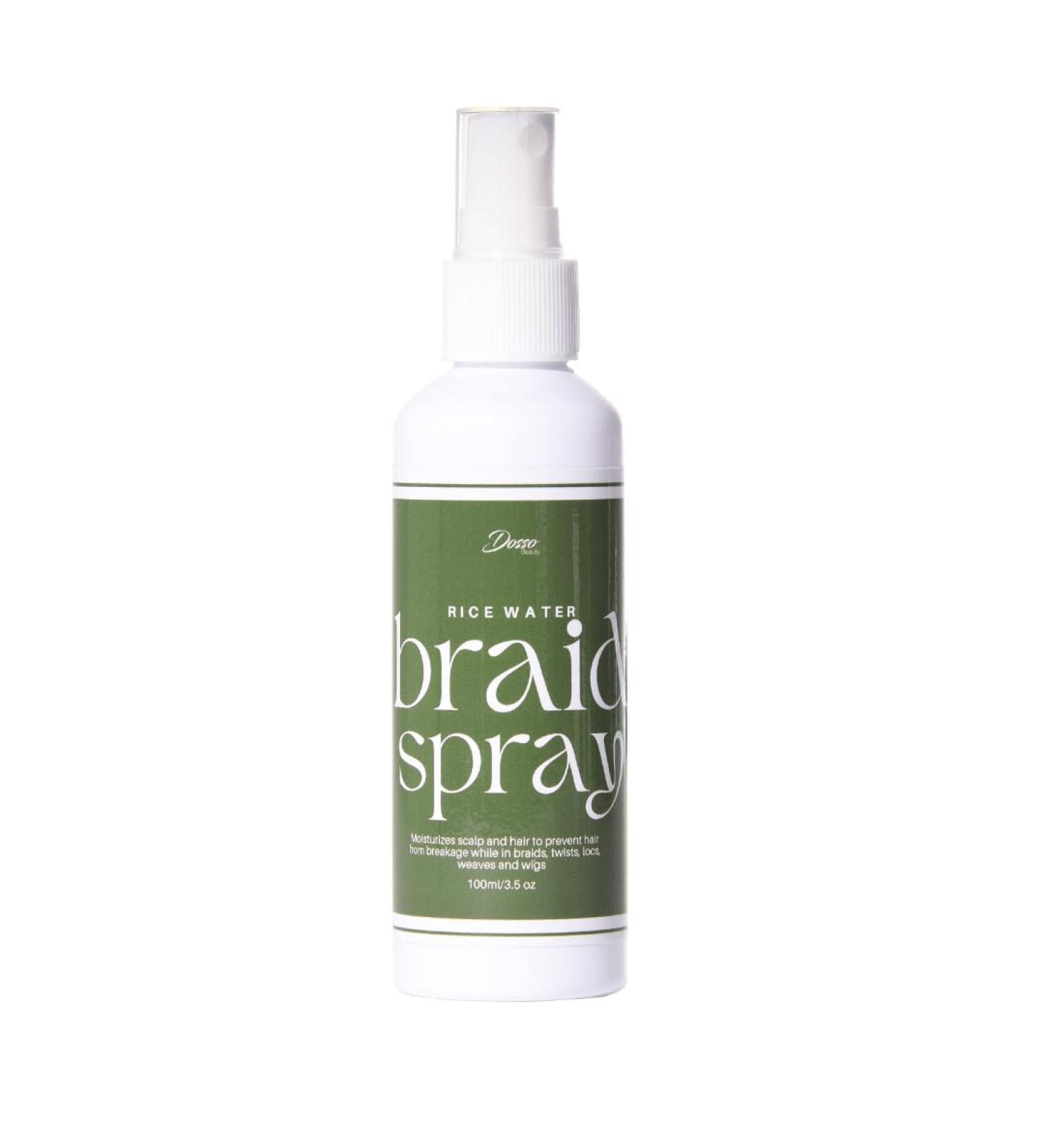Rice Water Braid Spray Spray Moisturizer for Box Braids Twists & Locs Prevent Breakage & Moisturizes Scalp 100 ml 3.5 oz - Buy Online on GoSupps.com