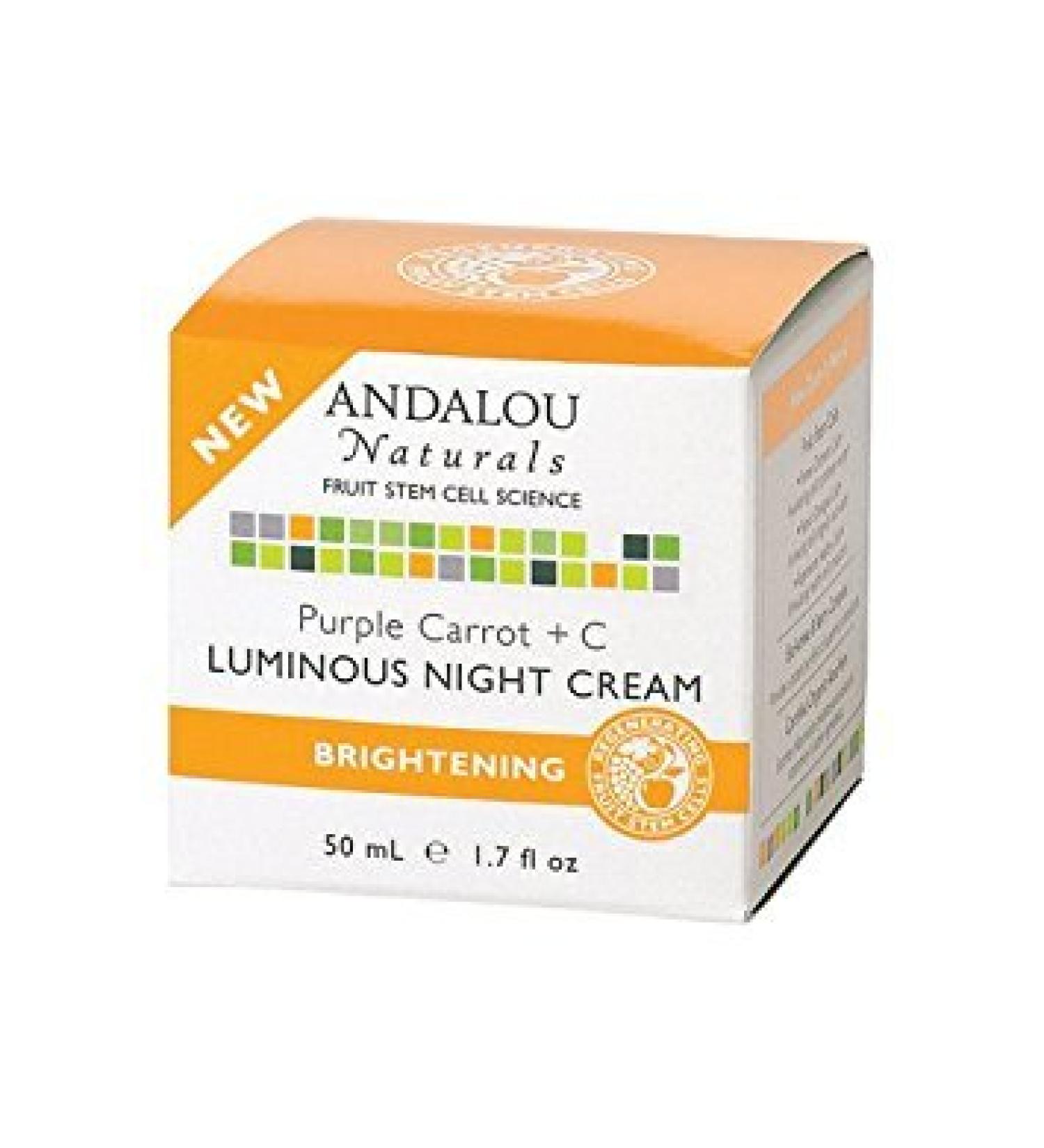 Andalou Naturals Night Crm Prpl Carrot+c
