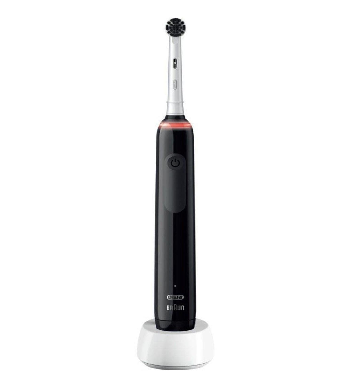 Oral-B Pro 3 3000 Electric Toothbrush - 3 Cleaning Modes 360 Pressure Sensor Activated Carbon Bristles | International Shipping - Buy Online on GoSupps.com