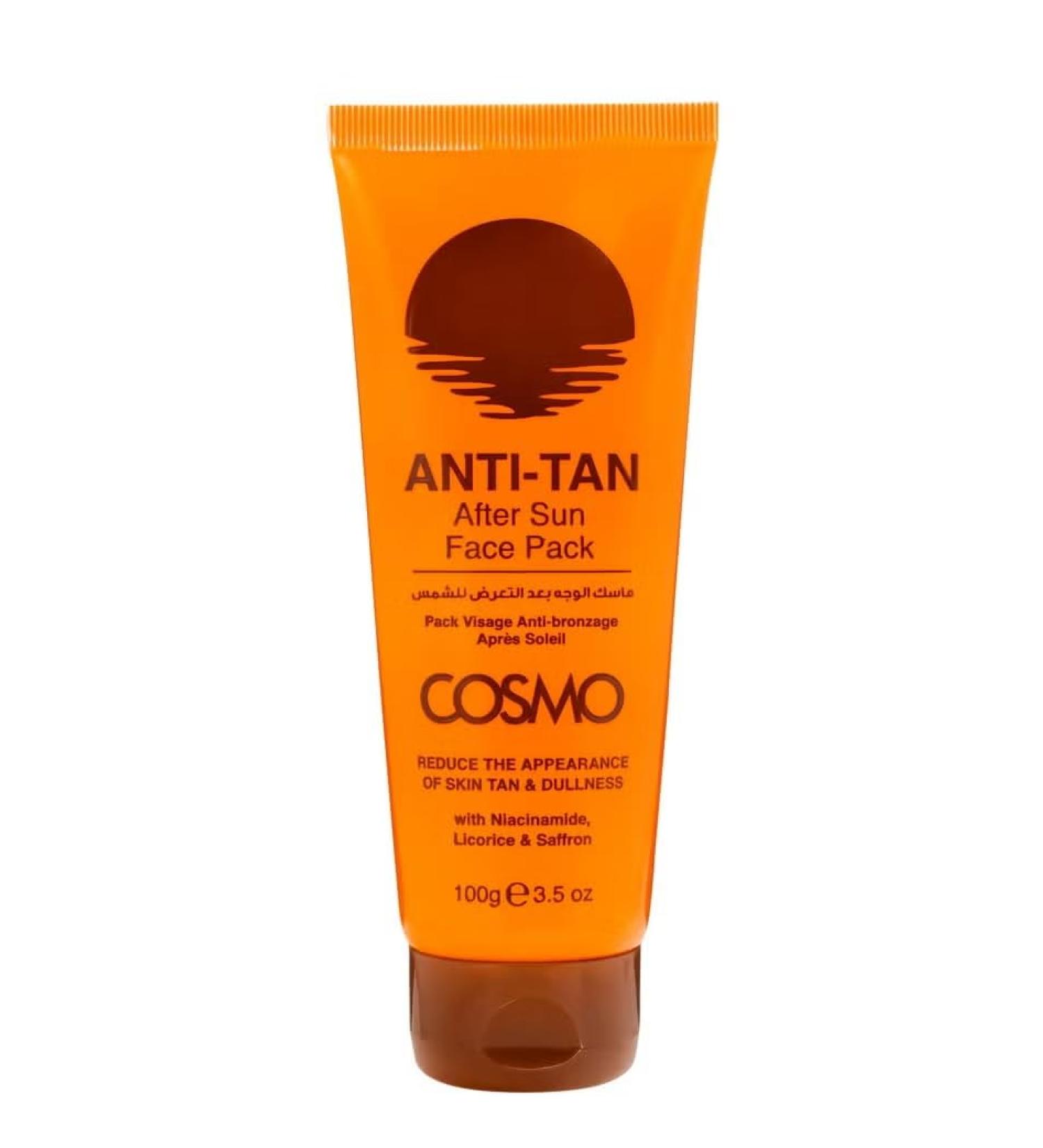 Anti Tan After Sunscreen | Face Pack 100g | 3.52 fl.oz | Reduce the Appearance of Skin Tan & Dullness | Lightweight Daily UV Protector for Acne-Prone Sensitive Skin for Men and Women