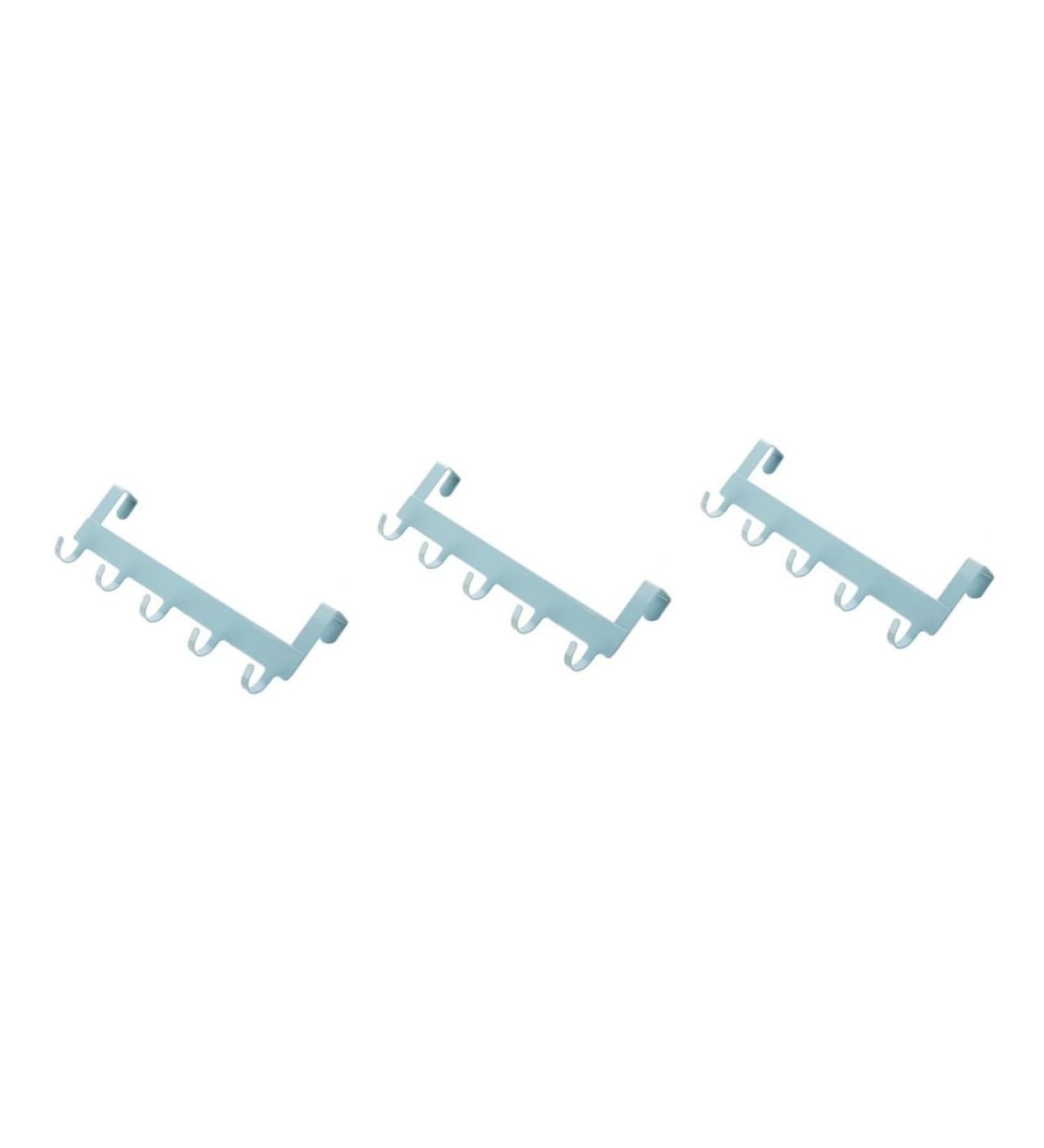 STOBAZA 3pcs Wall Mounted Clothing Rack Bathroom Towel Rails Back Door Hooks Clothes Hook Multifunction Size 1x3pcs Bluex3pcs - Buy Online on GoSupps.com
