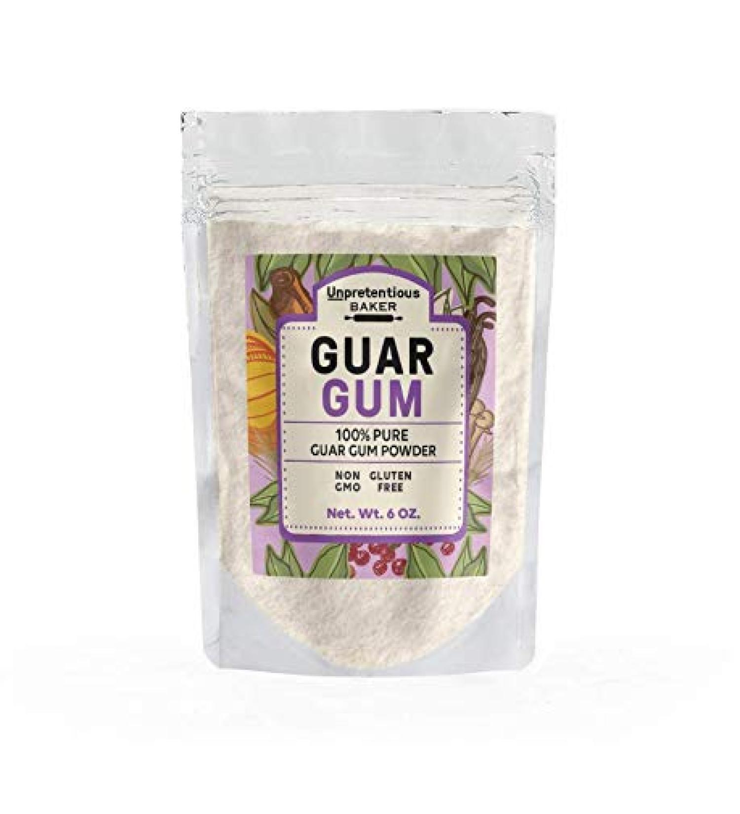 Unpretentious Baker Guar Gum 6 oz - Gluten-Free Baking Thickener & Binder | Resealable Bag | Pack of 1 - Buy Online on GoSupps.com