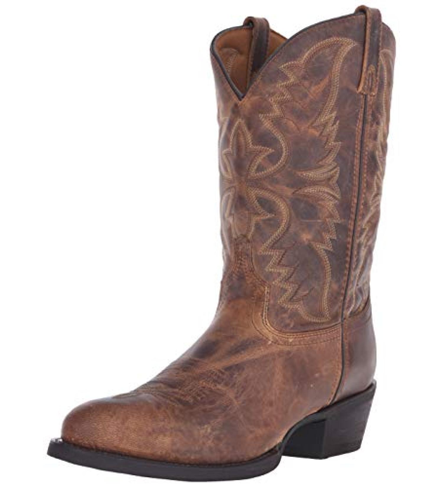 Laredo Men's Birchwood Round Toe Dress Boots - Black, Size 15 XW Tan - Buy Online on GoSupps.com