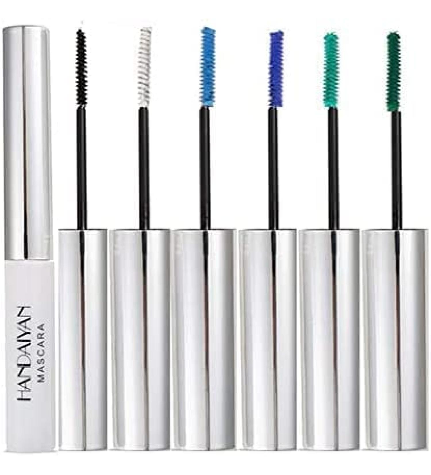Allbestaye Colorful Waterproof Mascara Set | Long-lasting Fine Brush | Green Black & White | Shop Now! - Buy Online on GoSupps.com