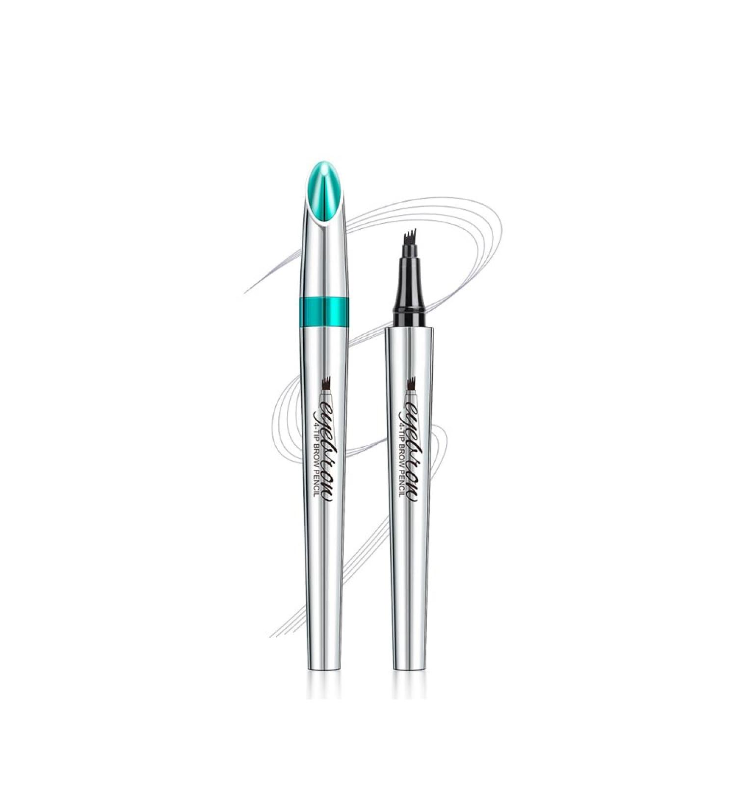 Blapee Eyebrow Pencil Blapee Magic 4 Tip Brow Pencil Long-Lasting Waterproof Natural Lift & Snatch Eyebrow Microblading Pen Long-Lasting Waterproof Natural Eyebrow Hair (04#) - Buy Online on GoSupps.com