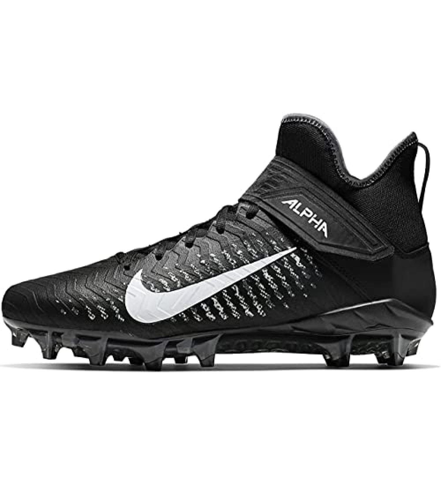 Nike Alpha Menace Pro 2 Mid Black AQ3209-002 Men's Football Cleats 15 US