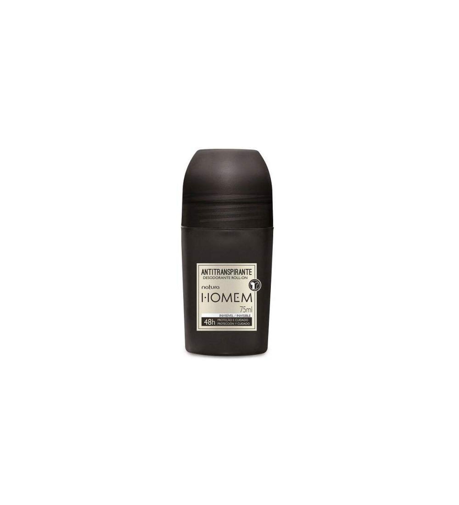 Natura Homem Desodorante Invisivel 75 ml Deodorant Roll on Invisible